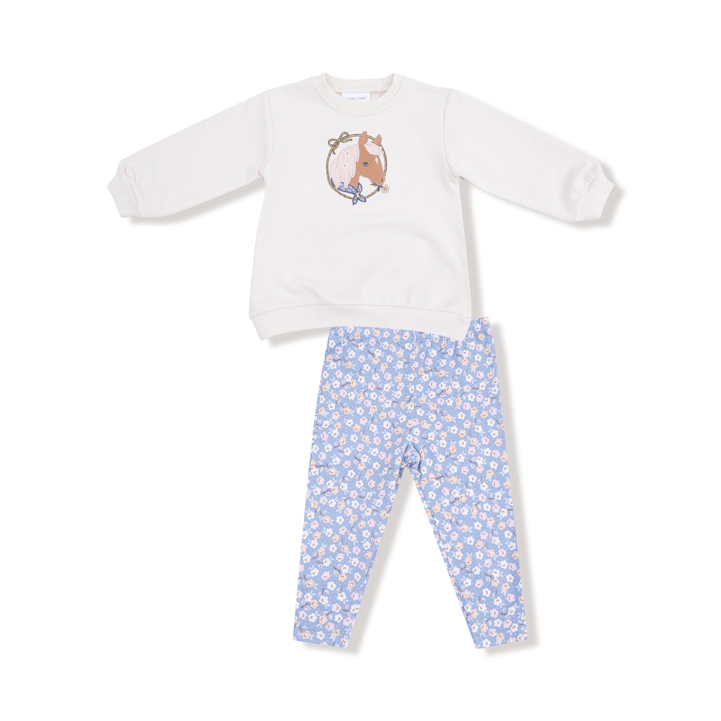 Oversized Puff Sweatshirt and Legging Set in our  Country Calico print from Angel Dear