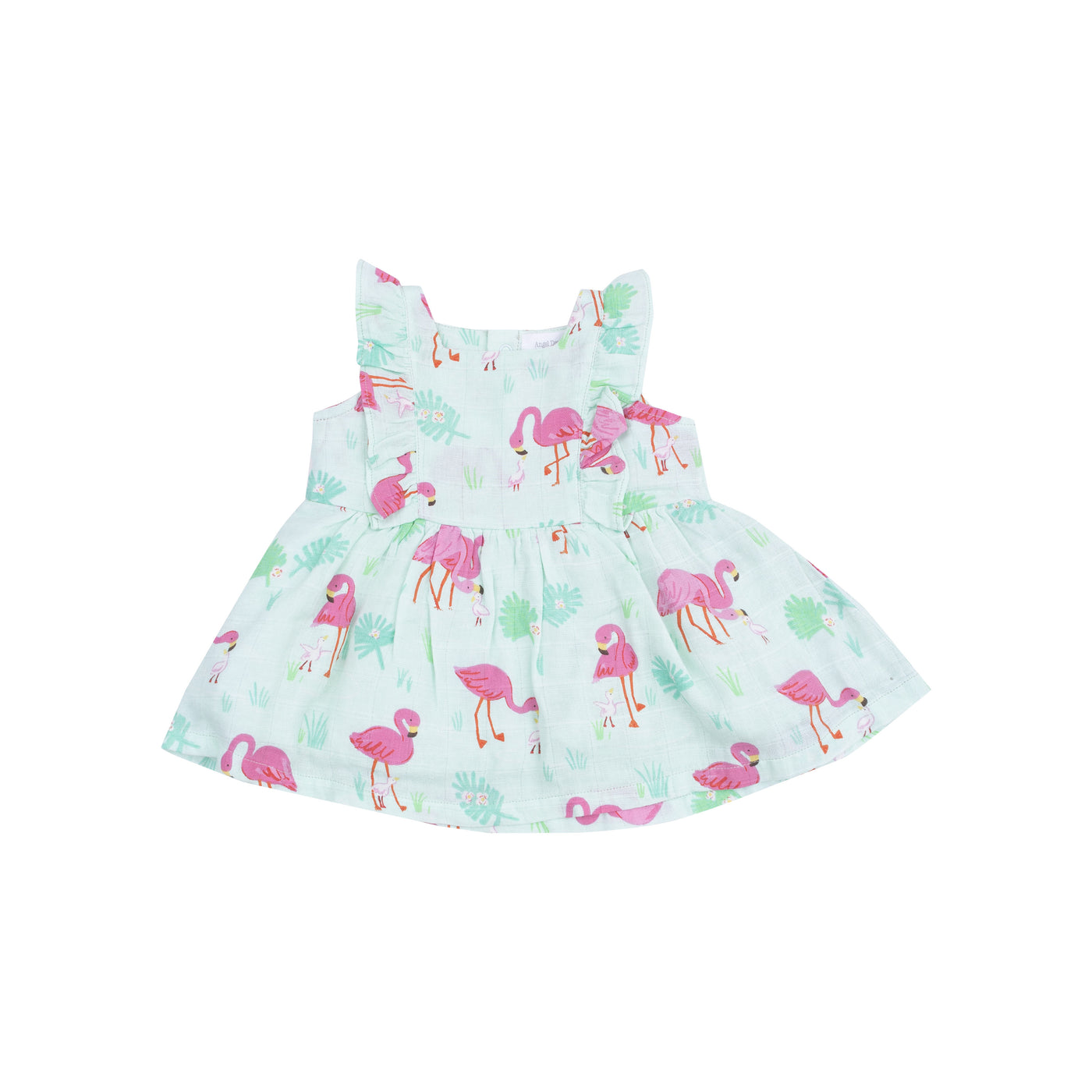 Square Neck Ruffle Tank and Short - Flamingos