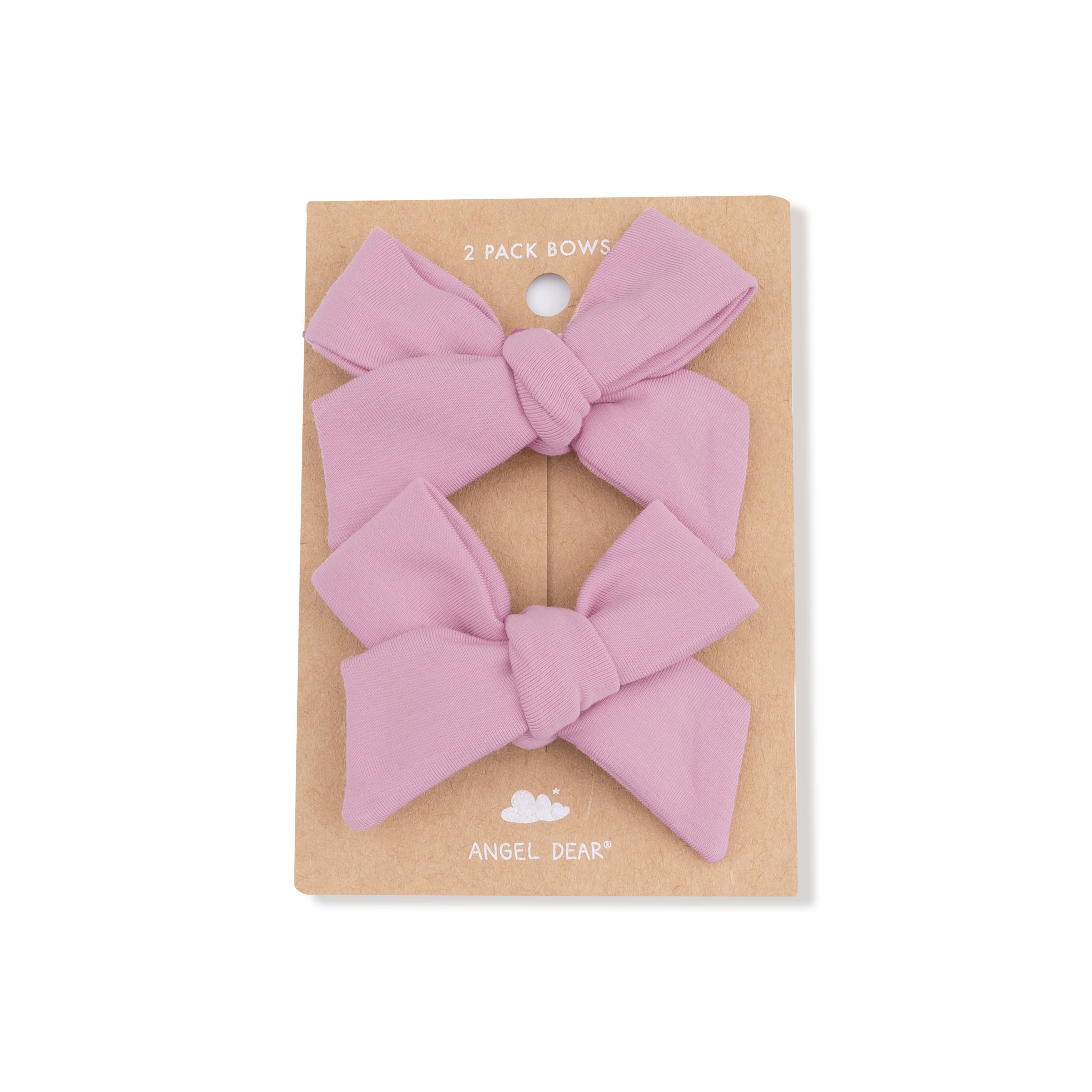 Bow Clips 2 Pack in our Cameo Pink print from Angel Dear
