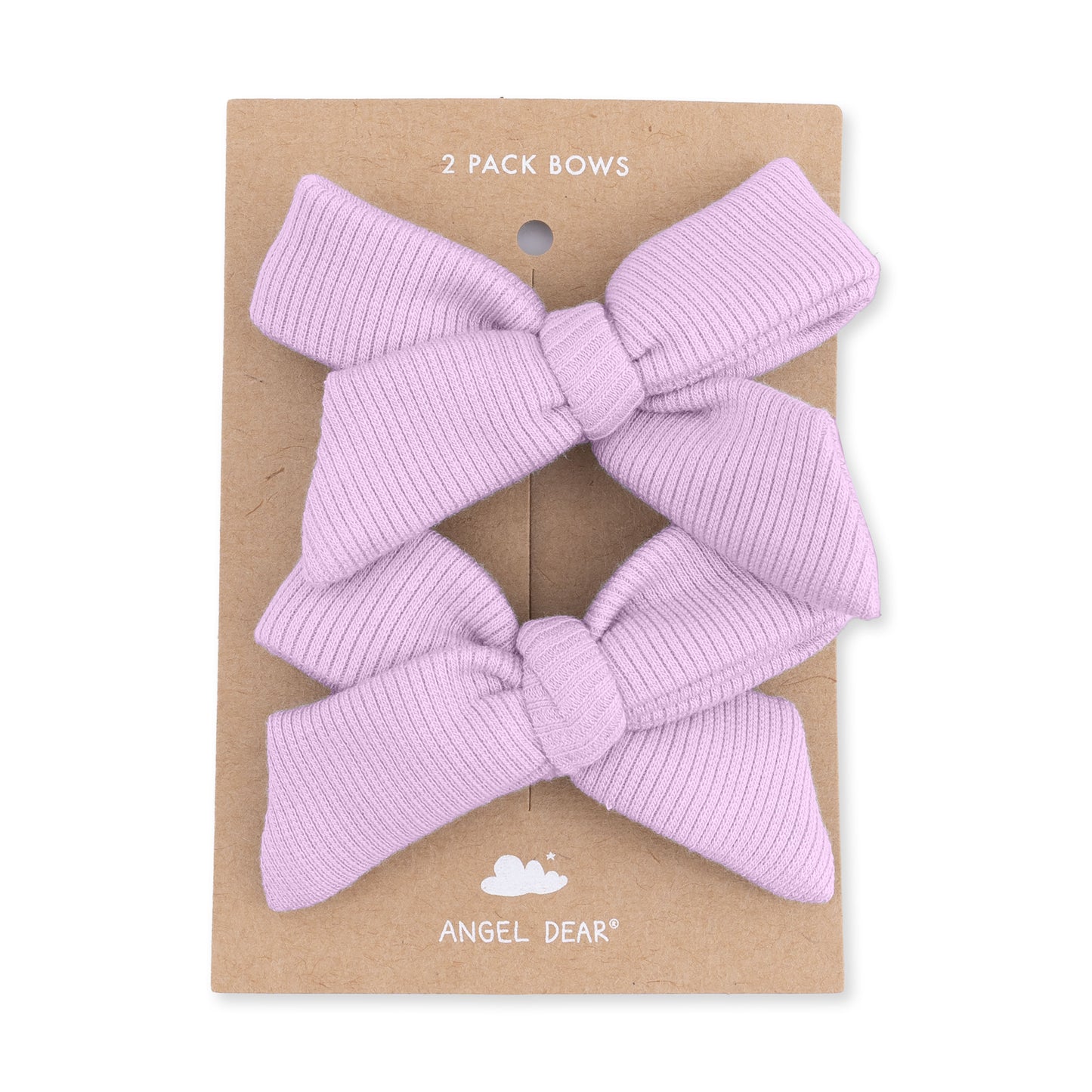 Solid Winsome Orchid - 2 Pack Bow Clips