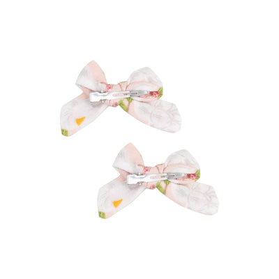 2 Pack Hair Bow with Clip - Magnolias