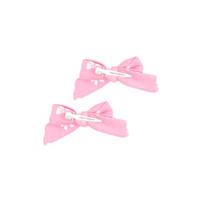 2 Pack Hair Bow with Clip - Pink Bows