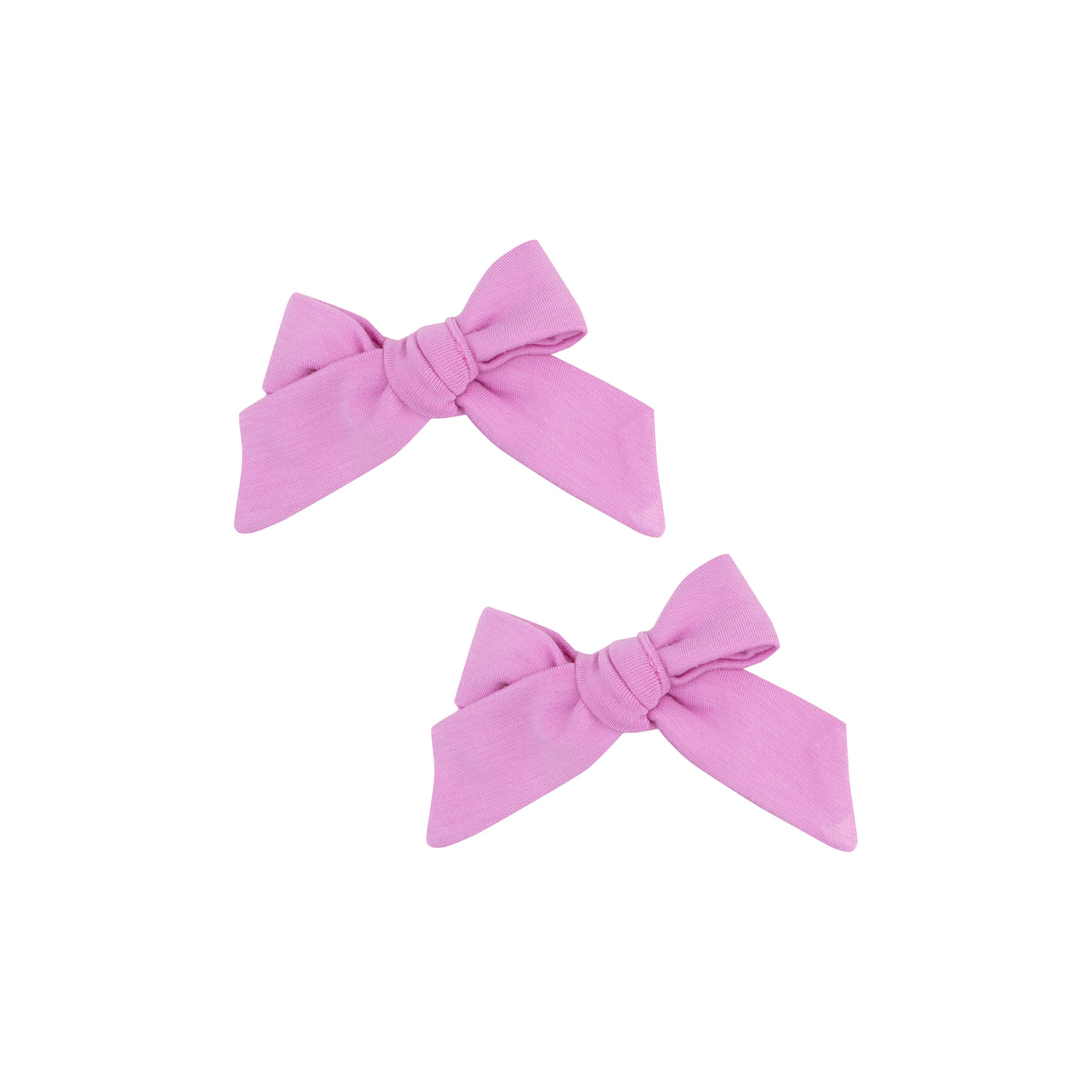 2 Pack Hair Bow with Clip - Solid Cyclamen