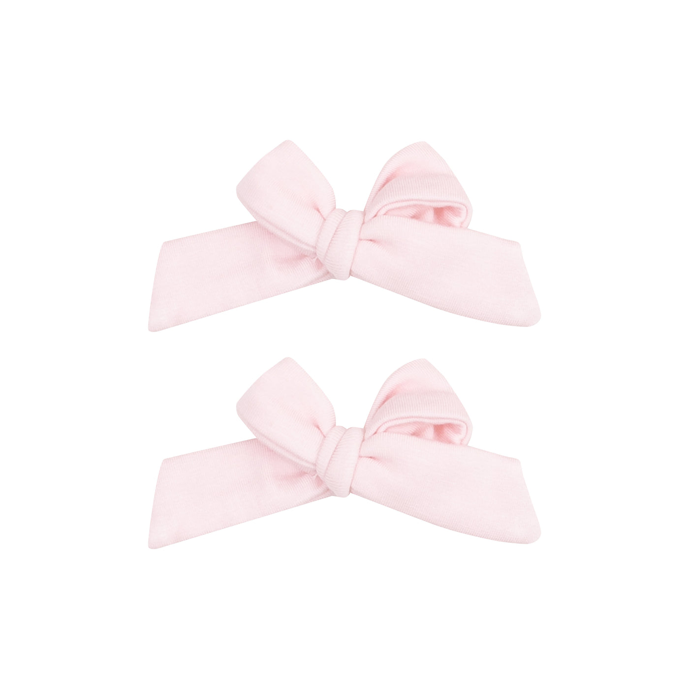 2 Pack Hair Bow with Clip - Solid Classic Pink