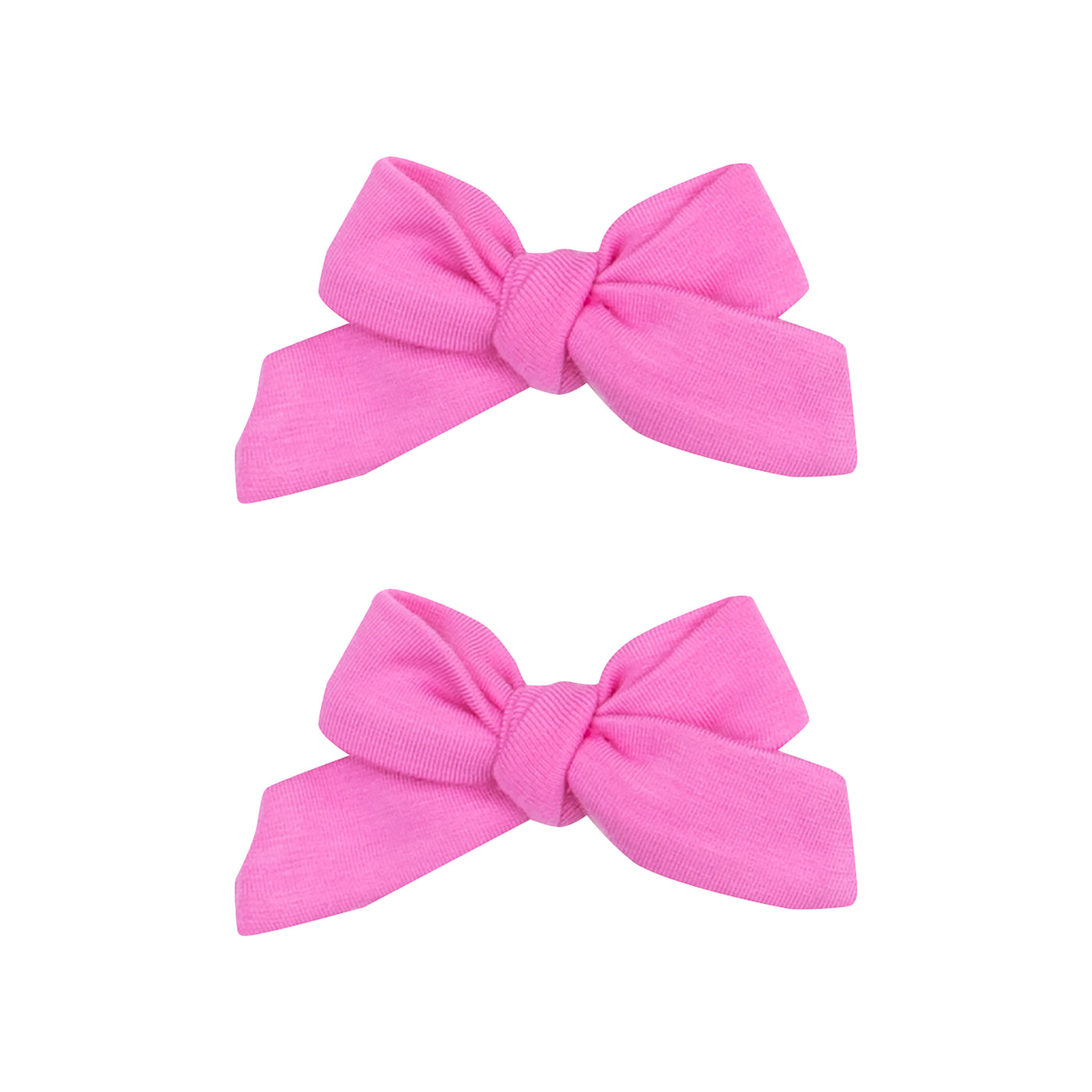 2 Pack Hair Bow with Clip - Solid Strawberry Moon