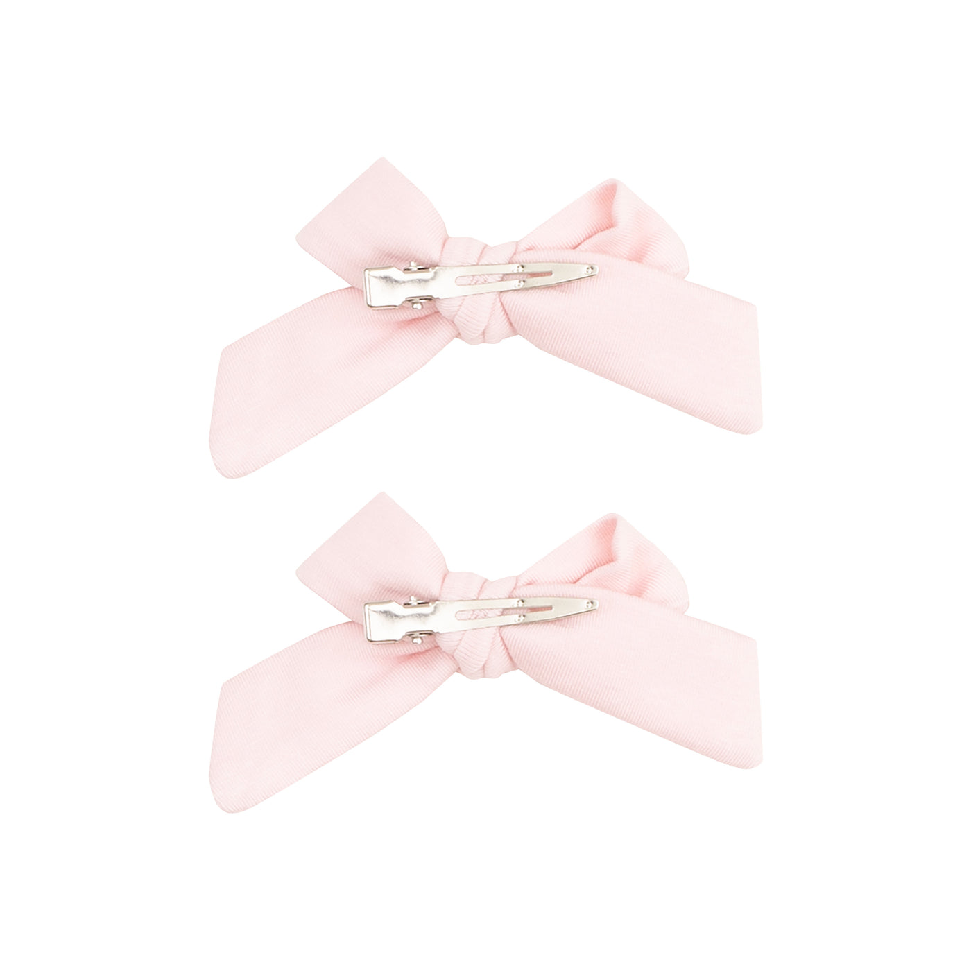 2 Pack Hair Bow with Clip - Solid Tickled Pink