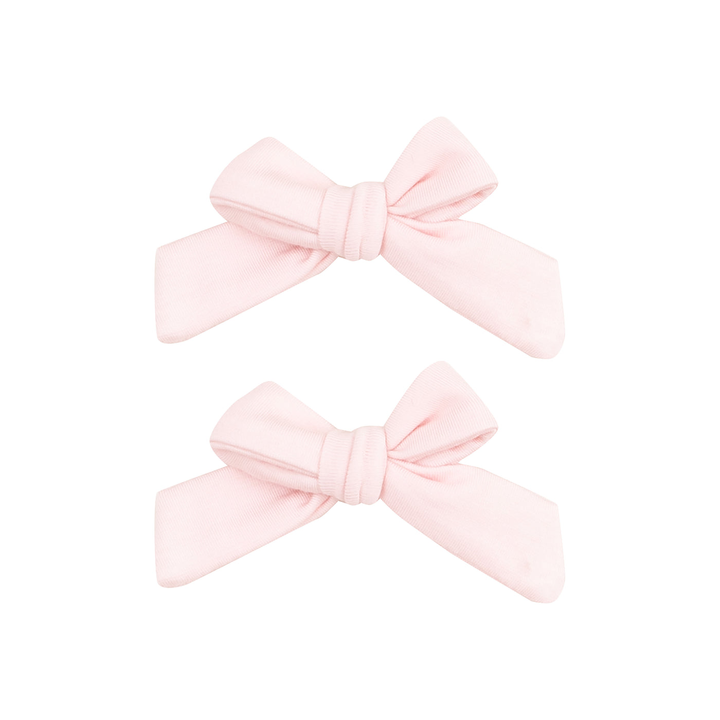 2 Pack Hair Bow with Clip - Solid Tickled Pink