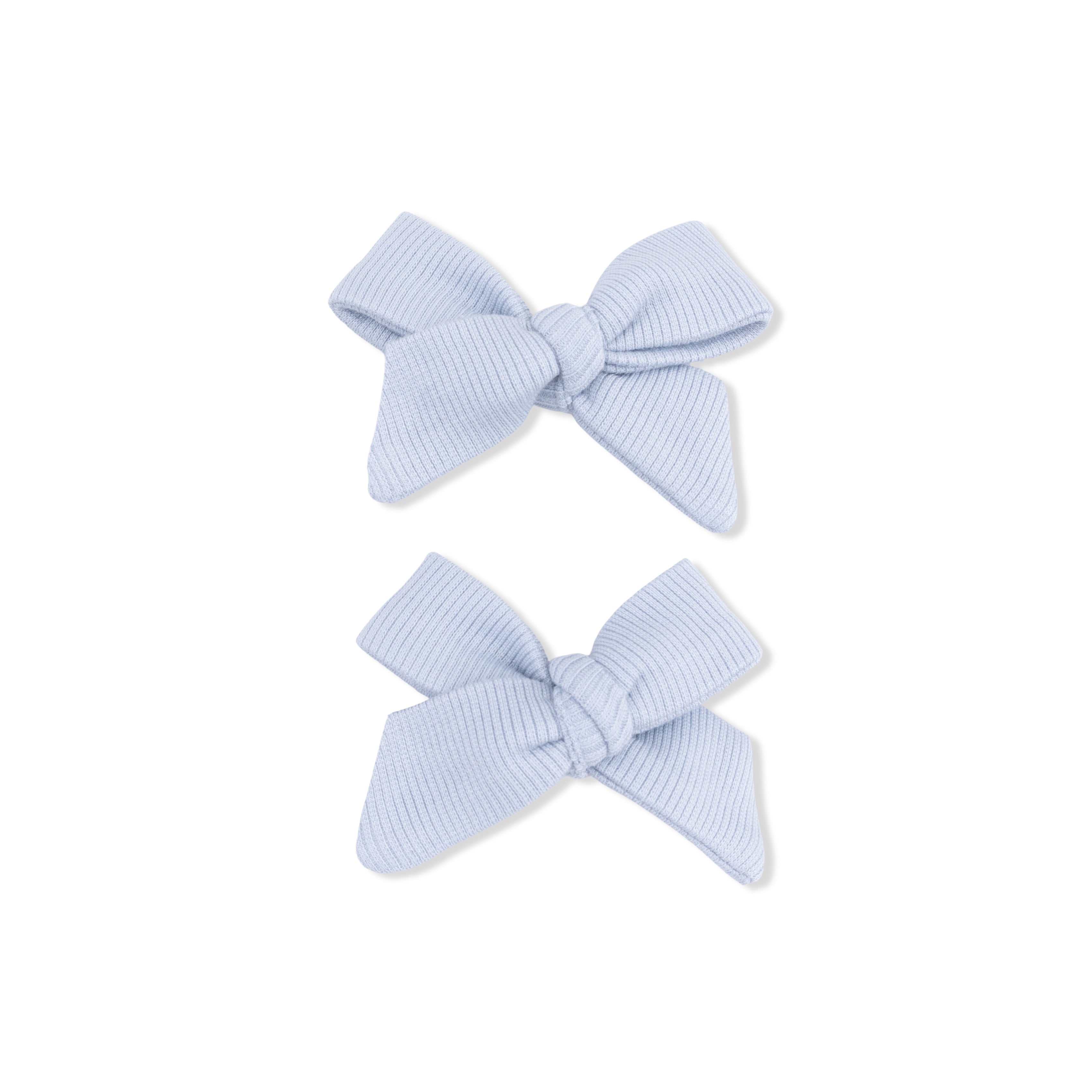 Solid Niagara Mist Rib - 2 Pack Bow Clips-Angel Dear