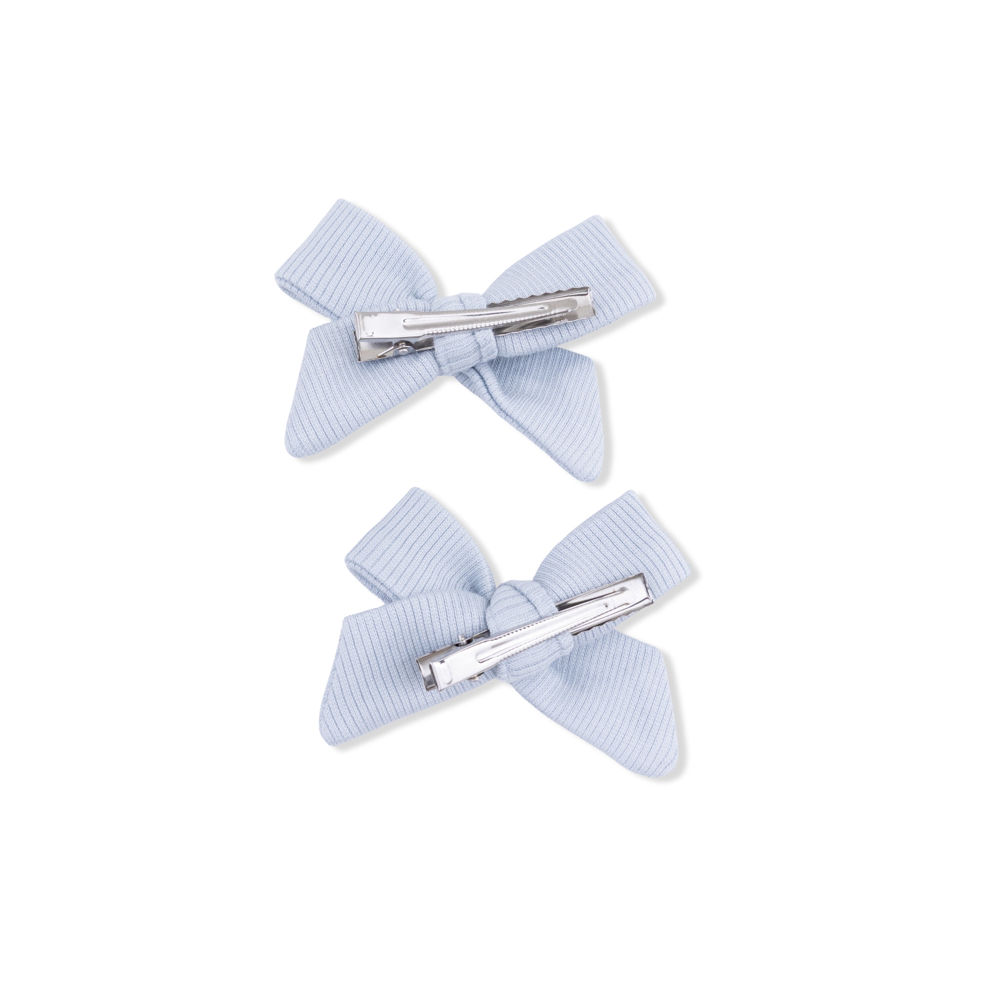 Solid Niagara Mist Rib - 2 Pack Bow Clips-Angel Dear