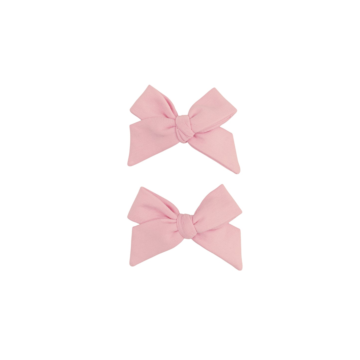 Solid Mellow Rose - 2 Pack Bow Clips