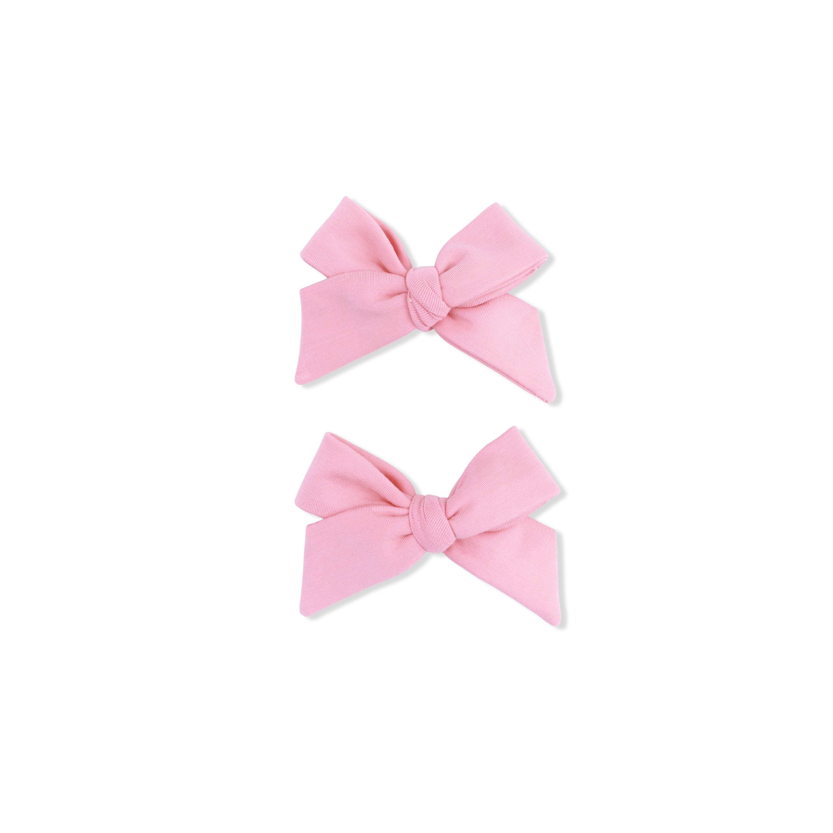 Solid Rose Elegance - 2 Pack Bow Clips-Angel Dear