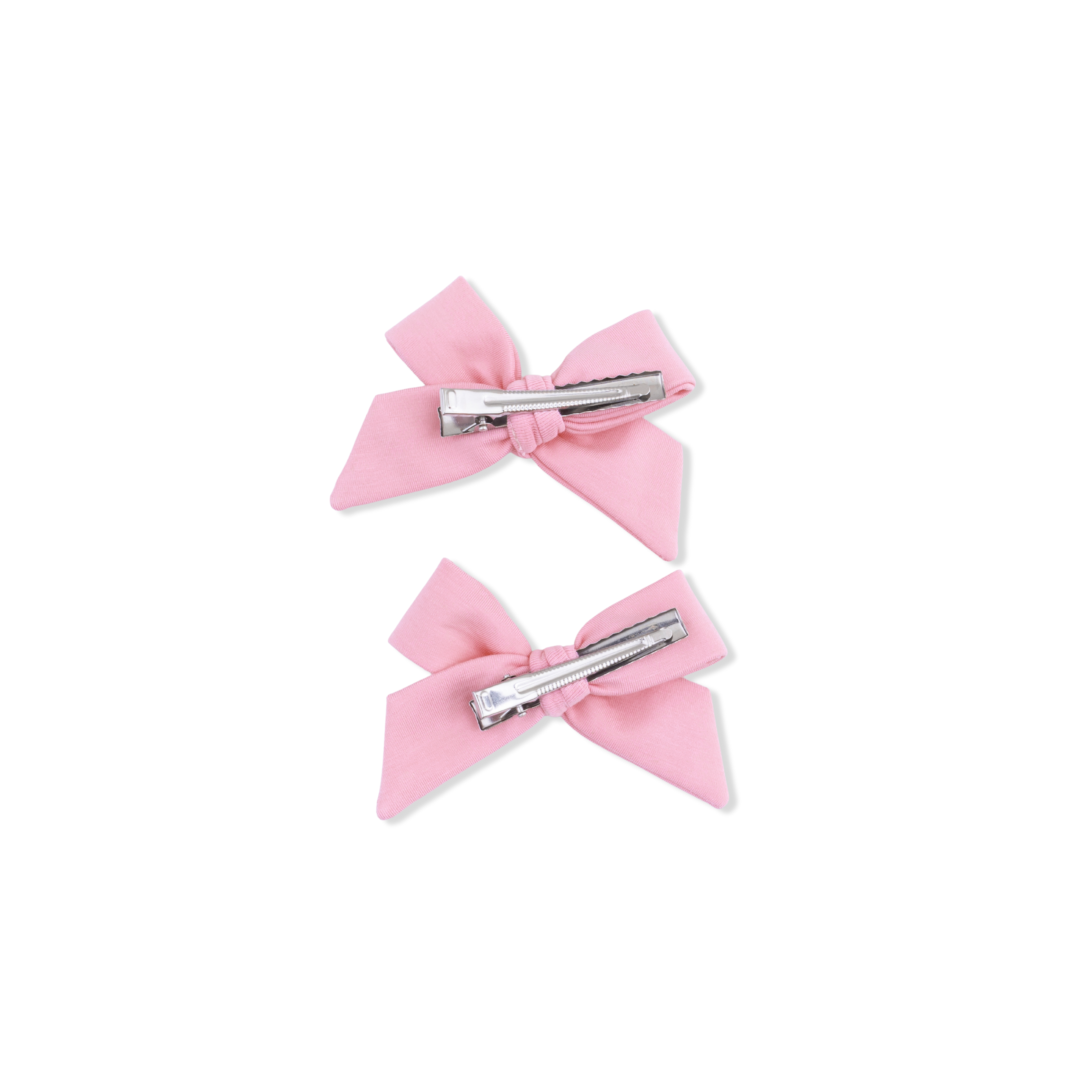Solid Rose Elegance - 2 Pack Bow Clips-Angel Dear