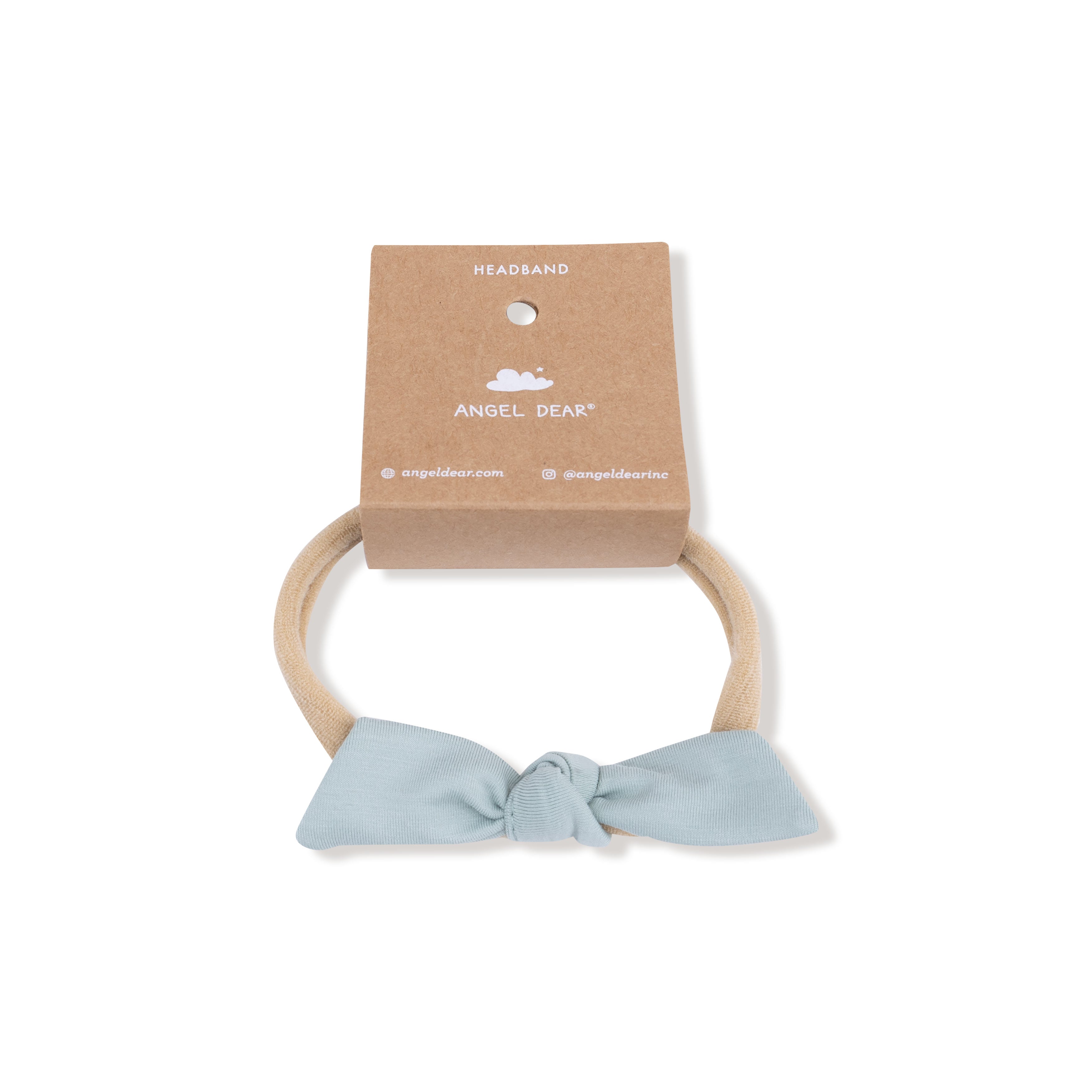 Bow with Nylon Headband in our Jadeite print from Angel Dear