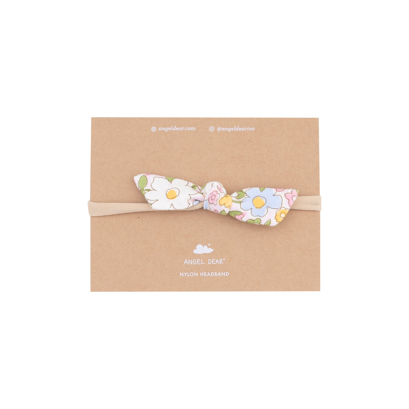 Bow with Nylon Headband - Bubbly Baby Calico