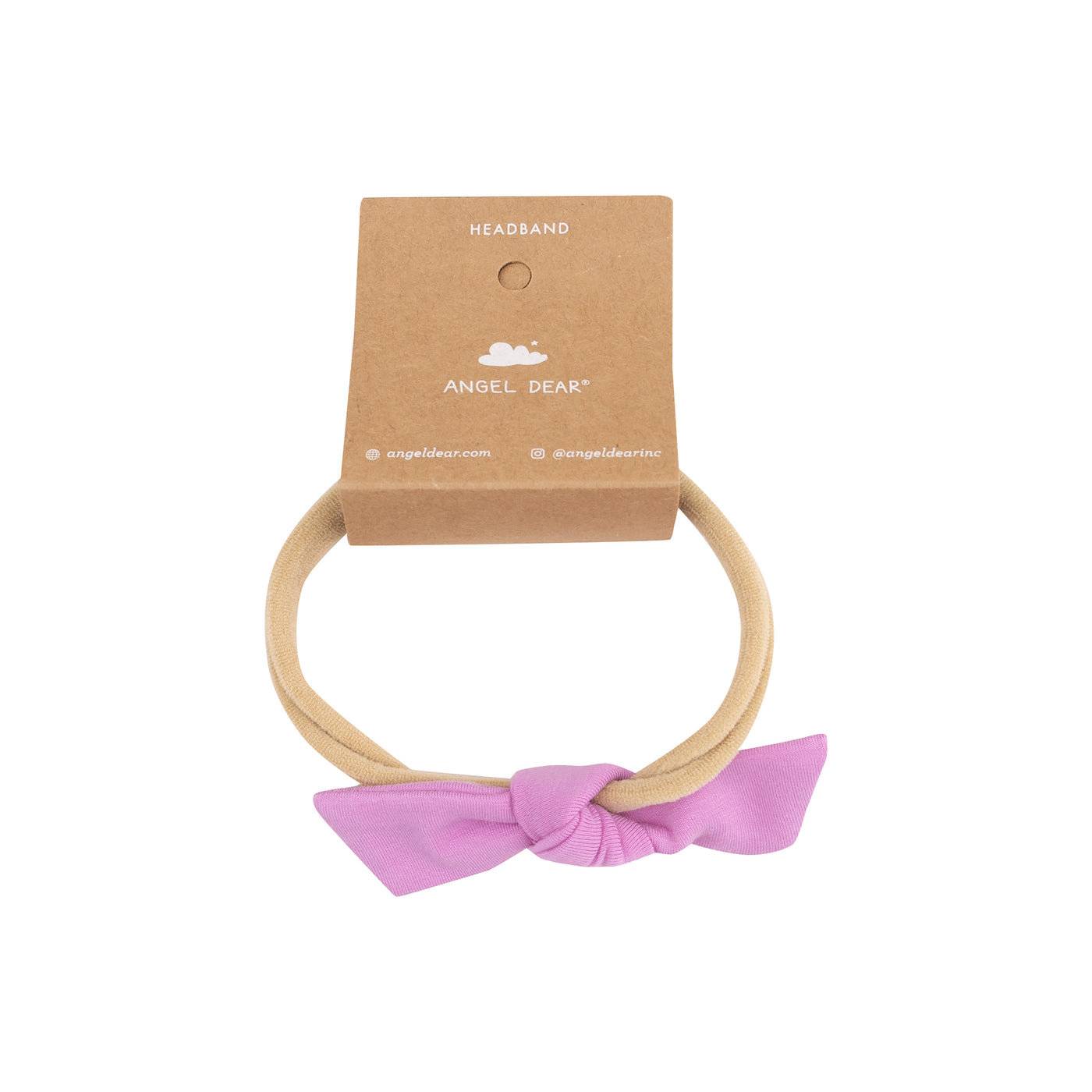 Bow with Nylon Headband - Solid Cyclamen