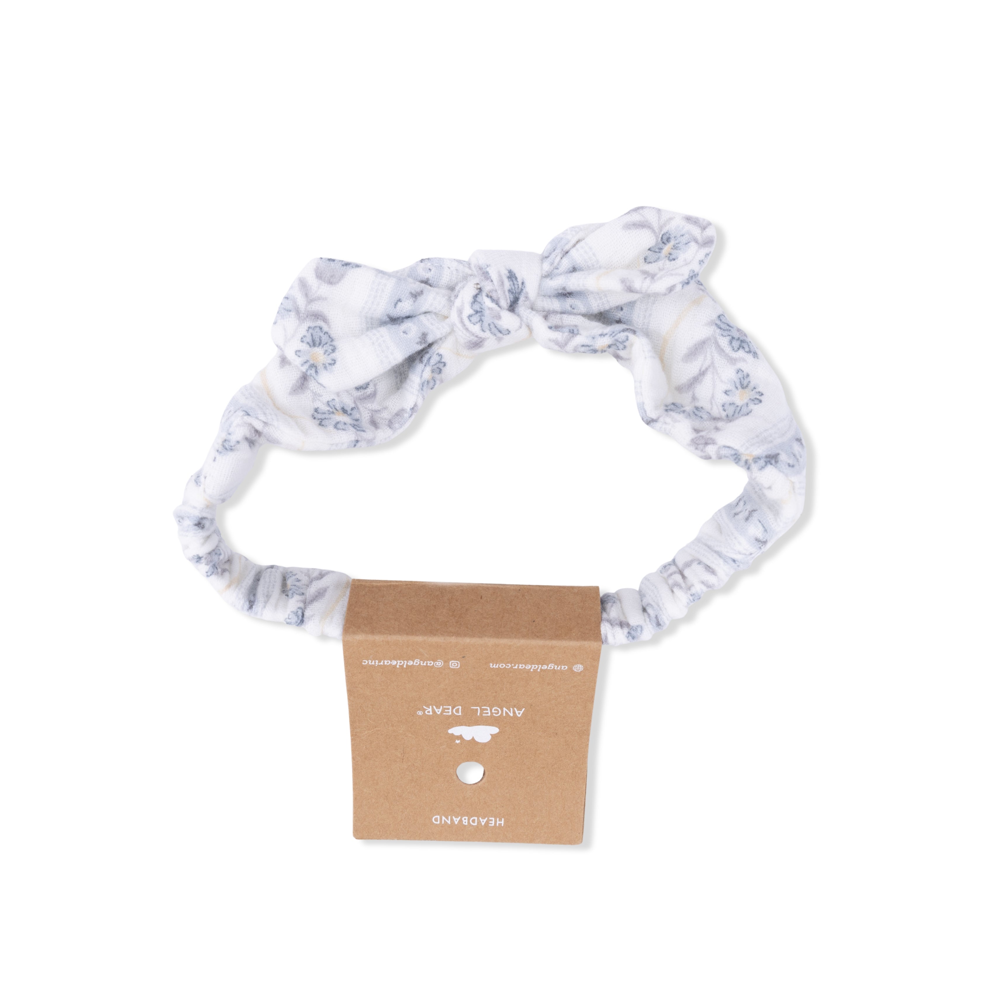 Kimberly Floral Stripe - Knot Headband-Angel Dear
