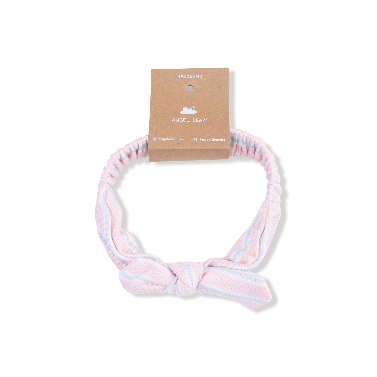Knot Headband in our Multi Stripe - Pink print from Angel Dear
