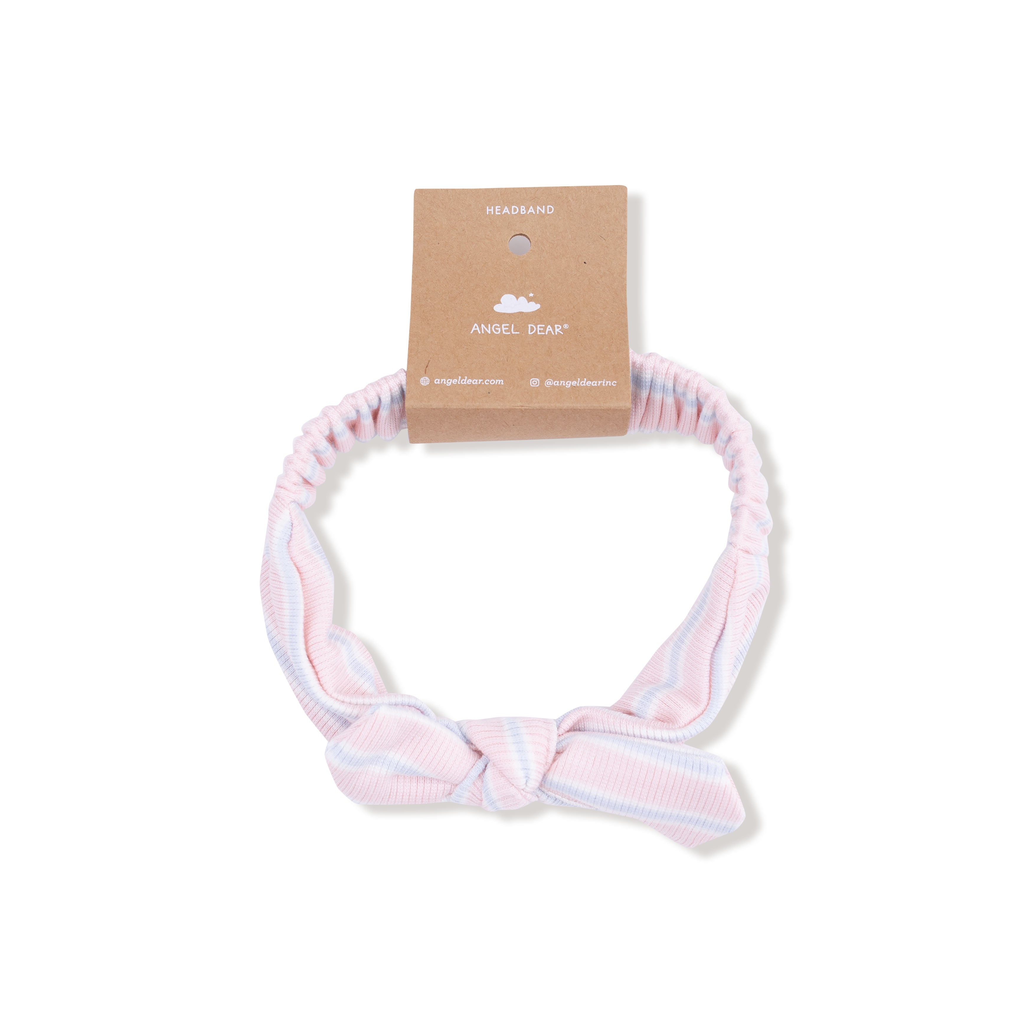 Knot Headband in our Multi Stripe - Pink print from Angel Dear