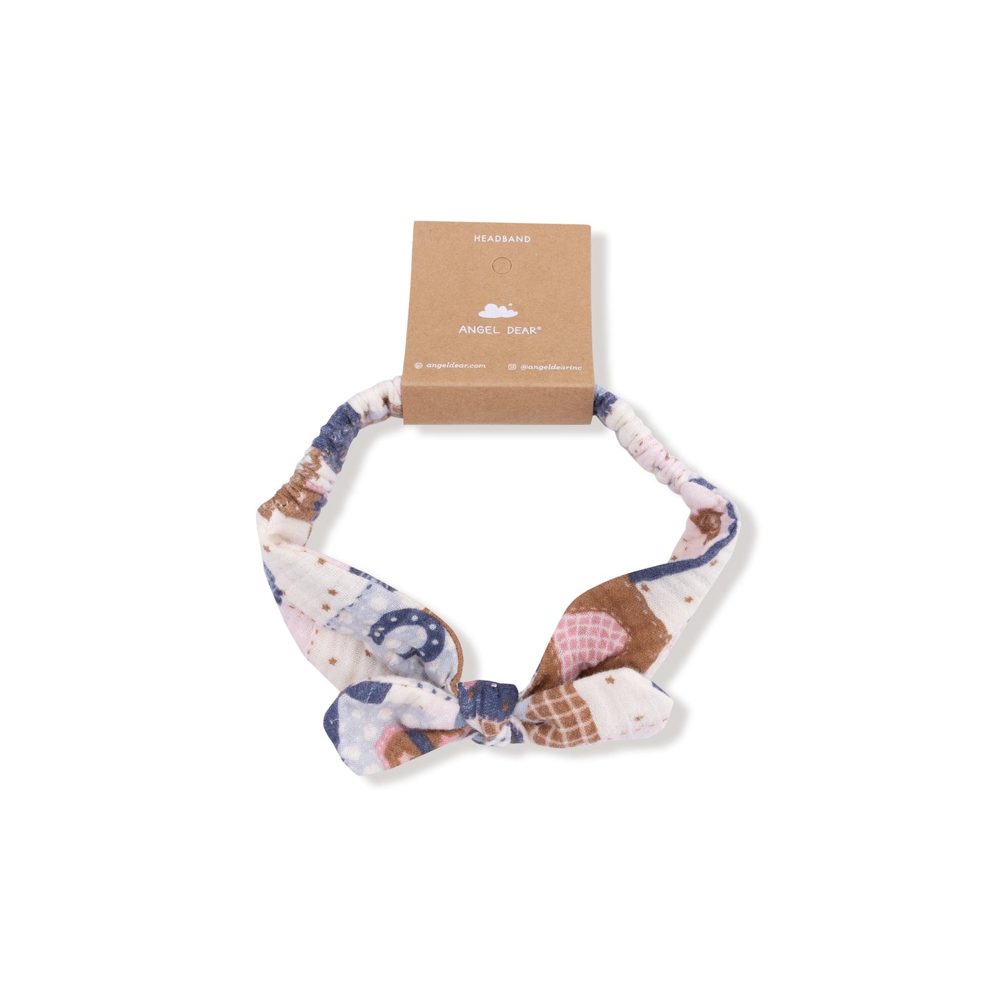 Knot Headband in our  Patchwork Cowgirl print from Angel Dear