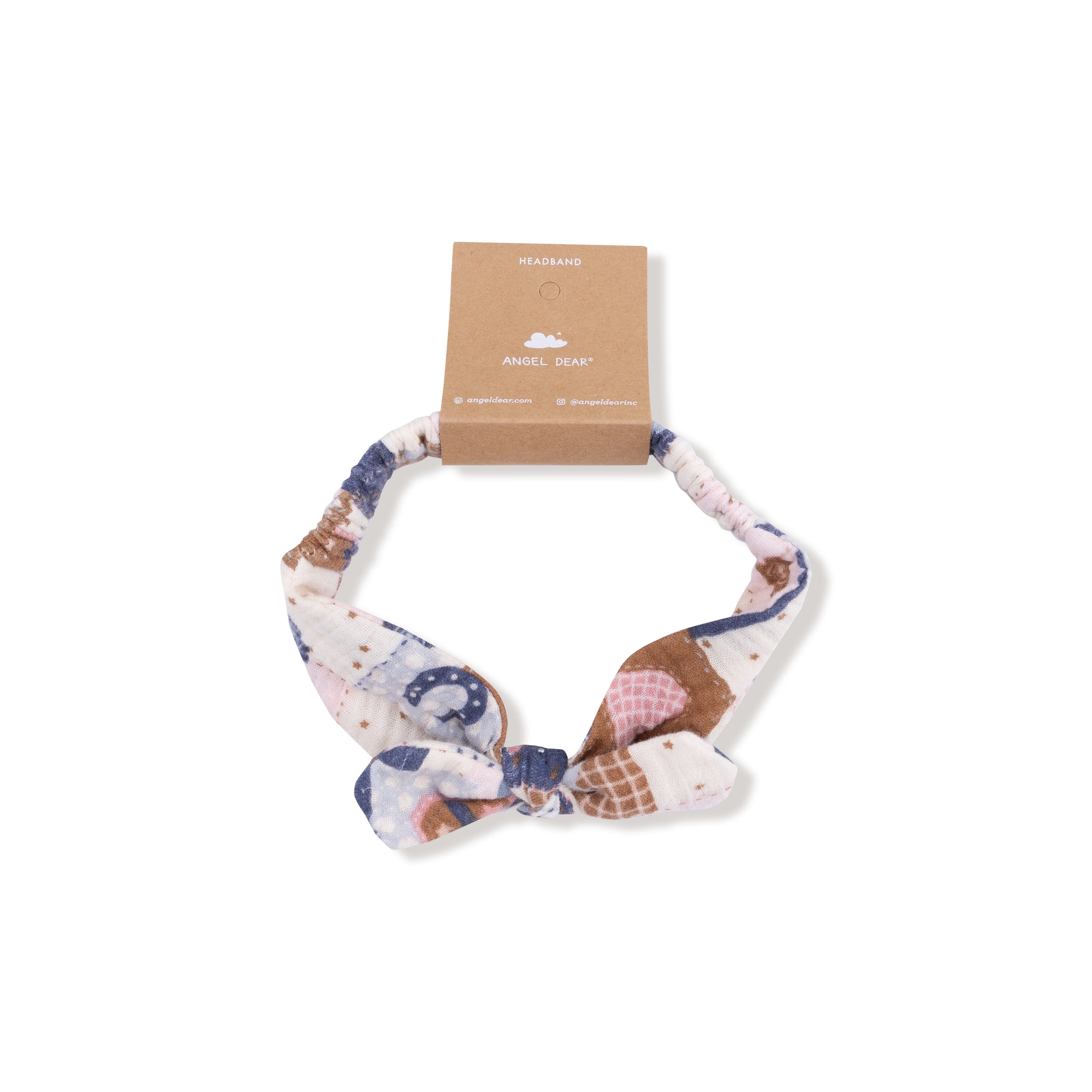 Knot Headband in our  Patchwork Cowgirl print from Angel Dear