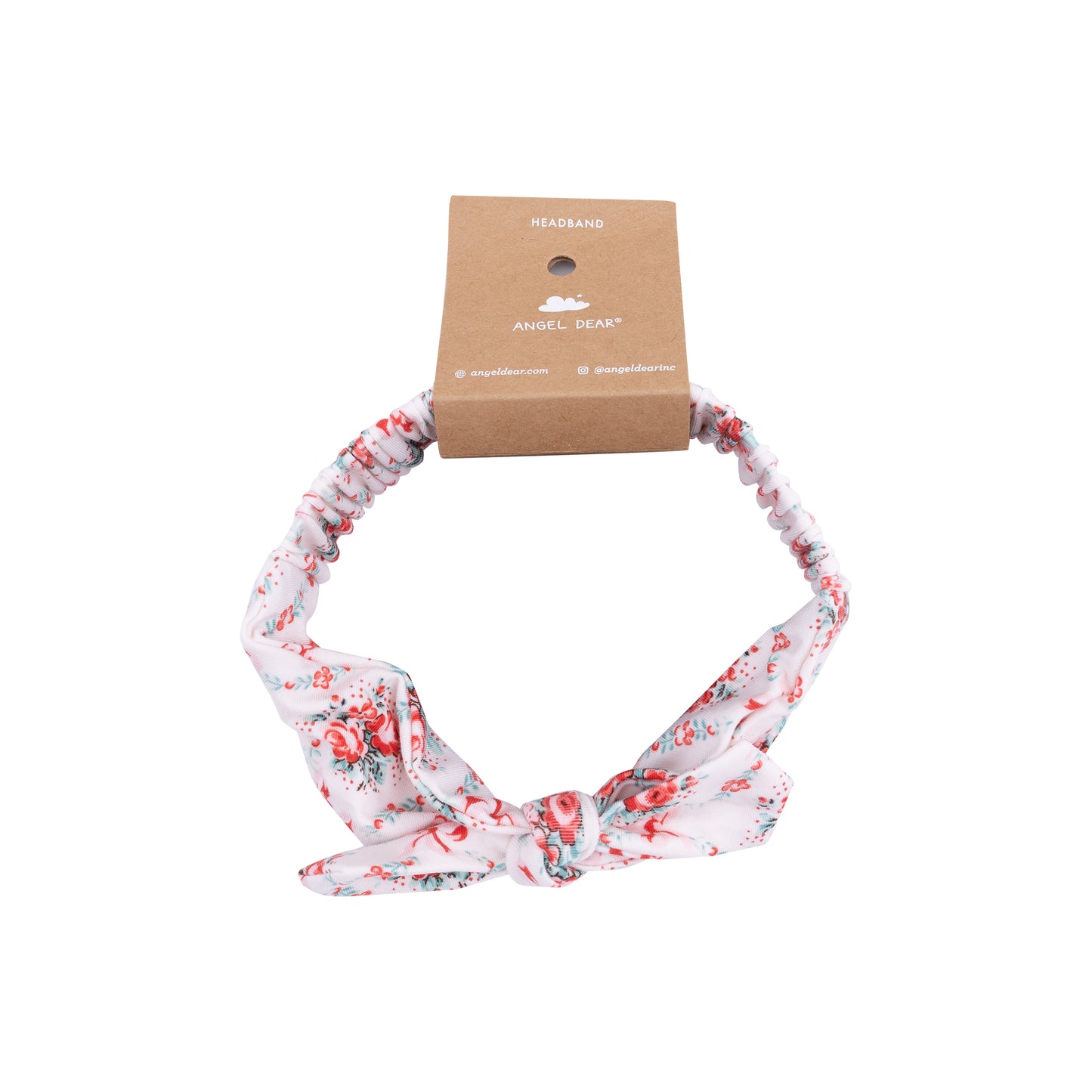 Knot Headband in our  Rose Bow Lattice print from Angel Dear