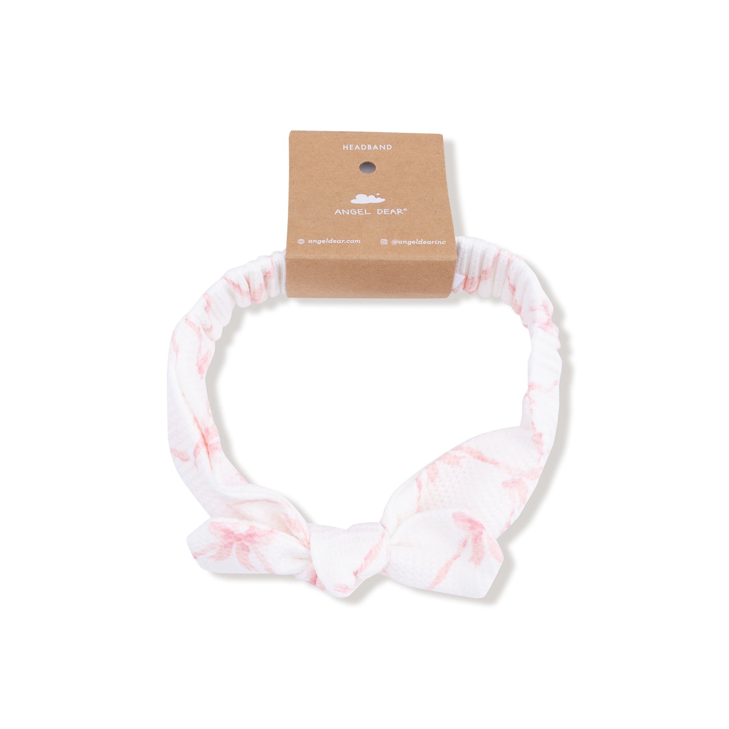 Knot Headband in our  Ribbon Bow Trellis print from Angel Dear