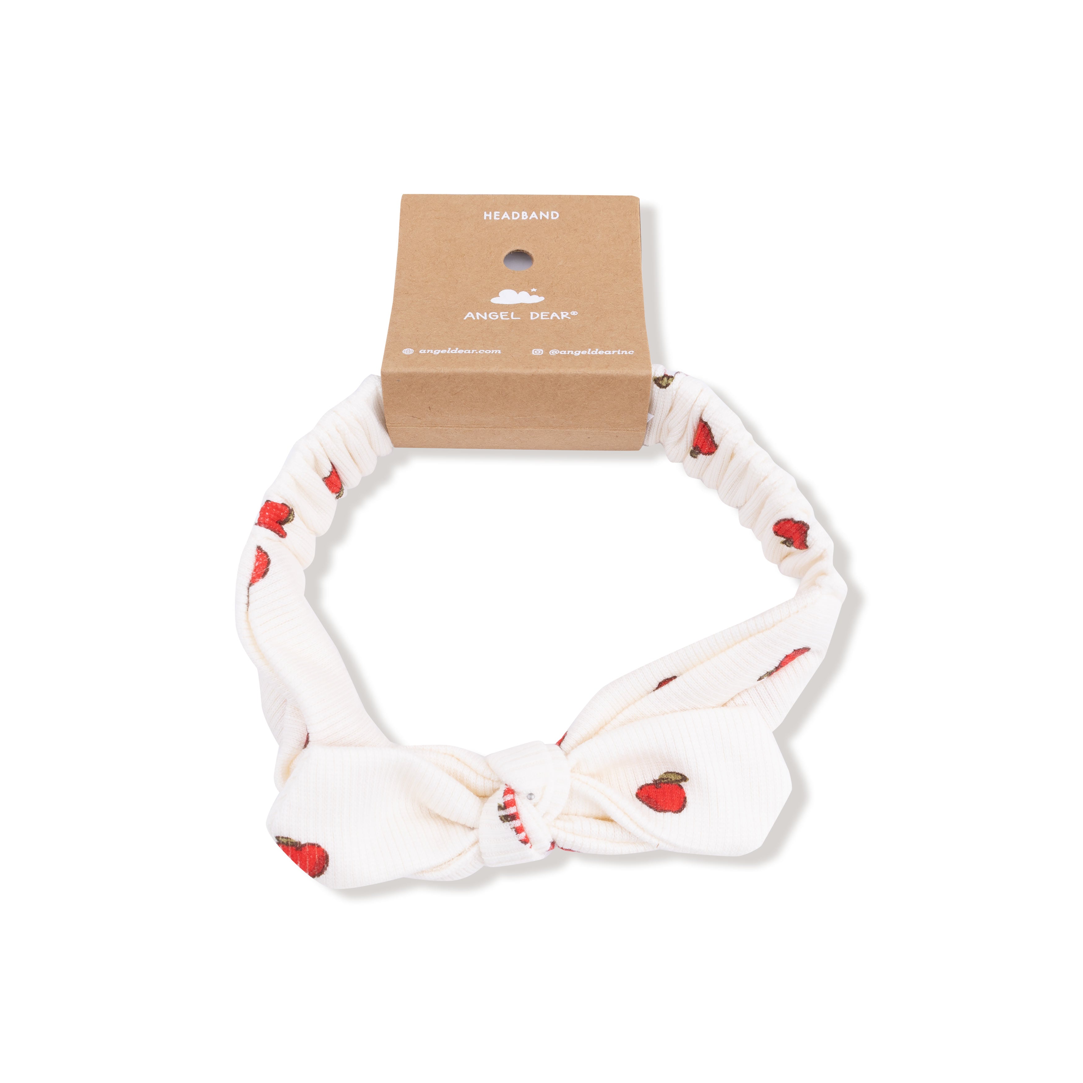 Knot Headband in our  Tiny Apples print from Angel Dear