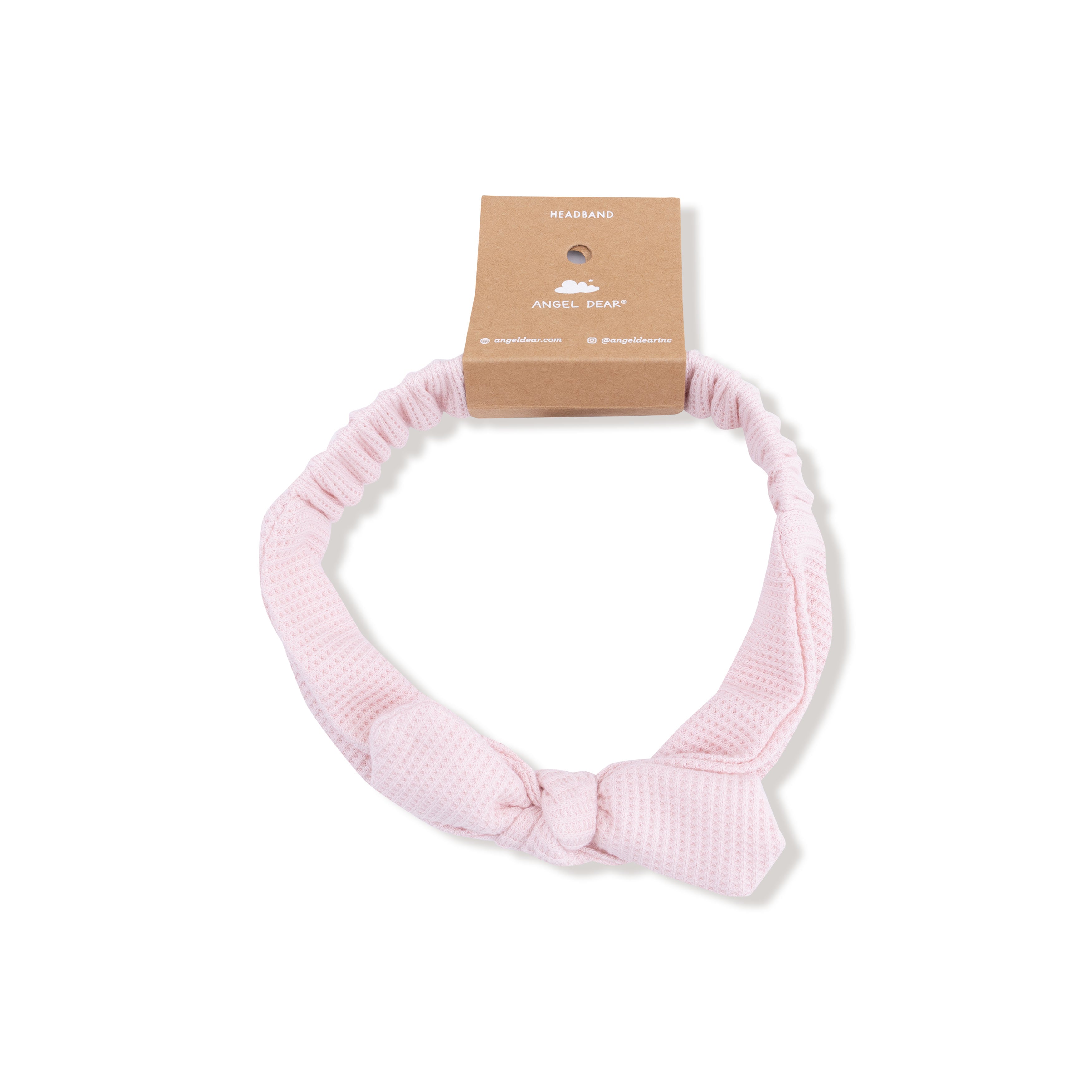Knot Headband in our Veiled Pink print from Angel Dear
