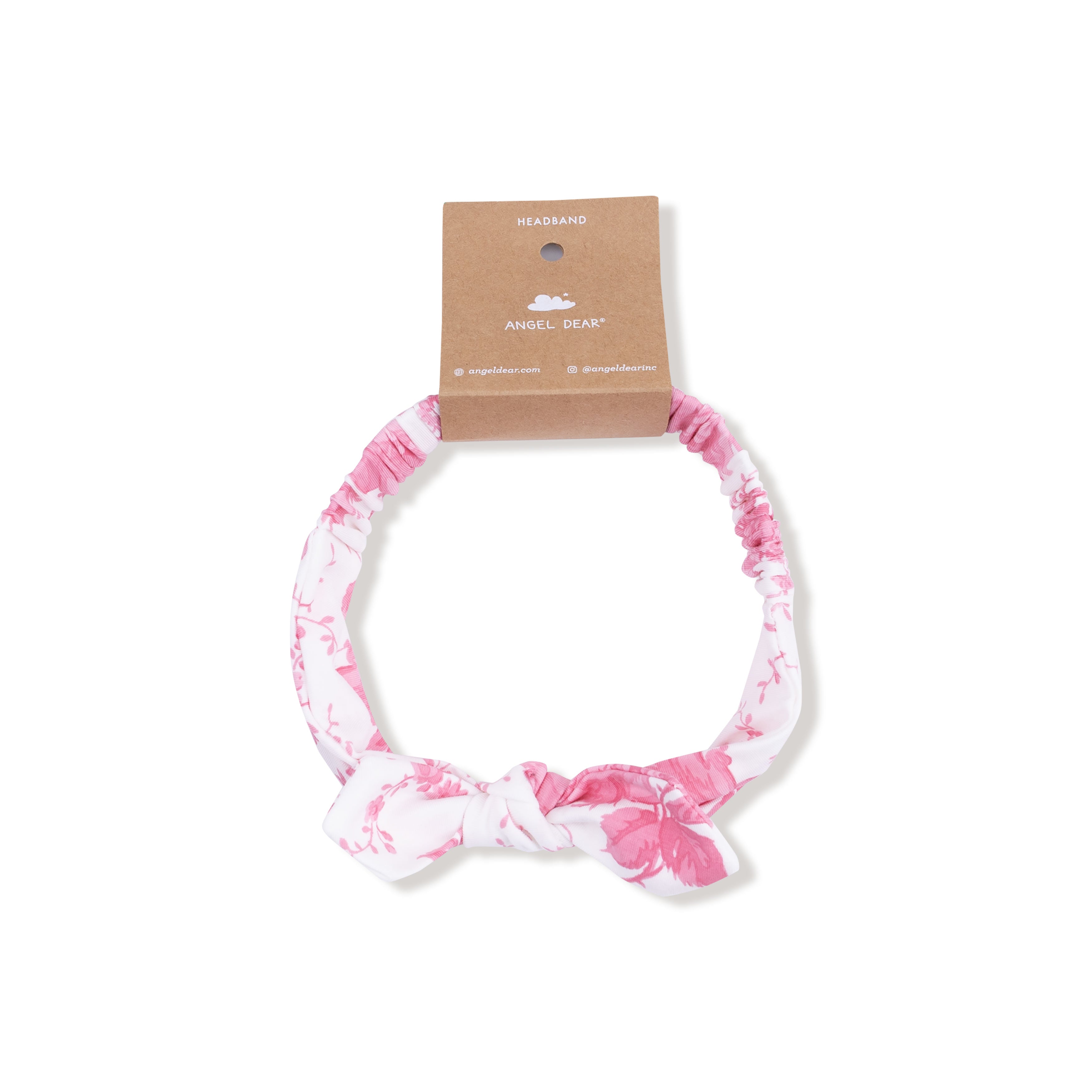 Knot Headband in our  Vintage Pink Roses print from Angel Dear