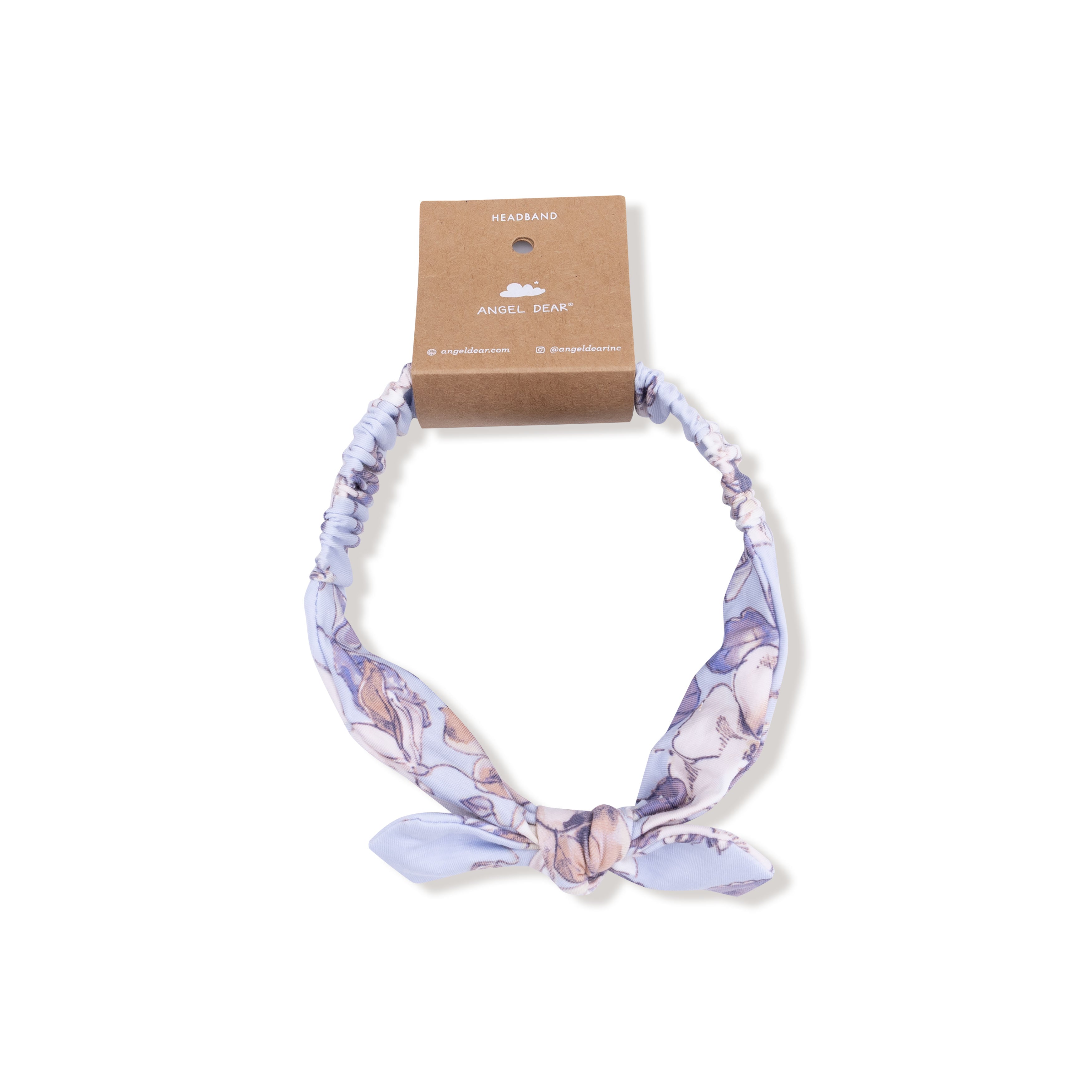 Knot Headband in our  Woodrose - Peri print from Angel Dear