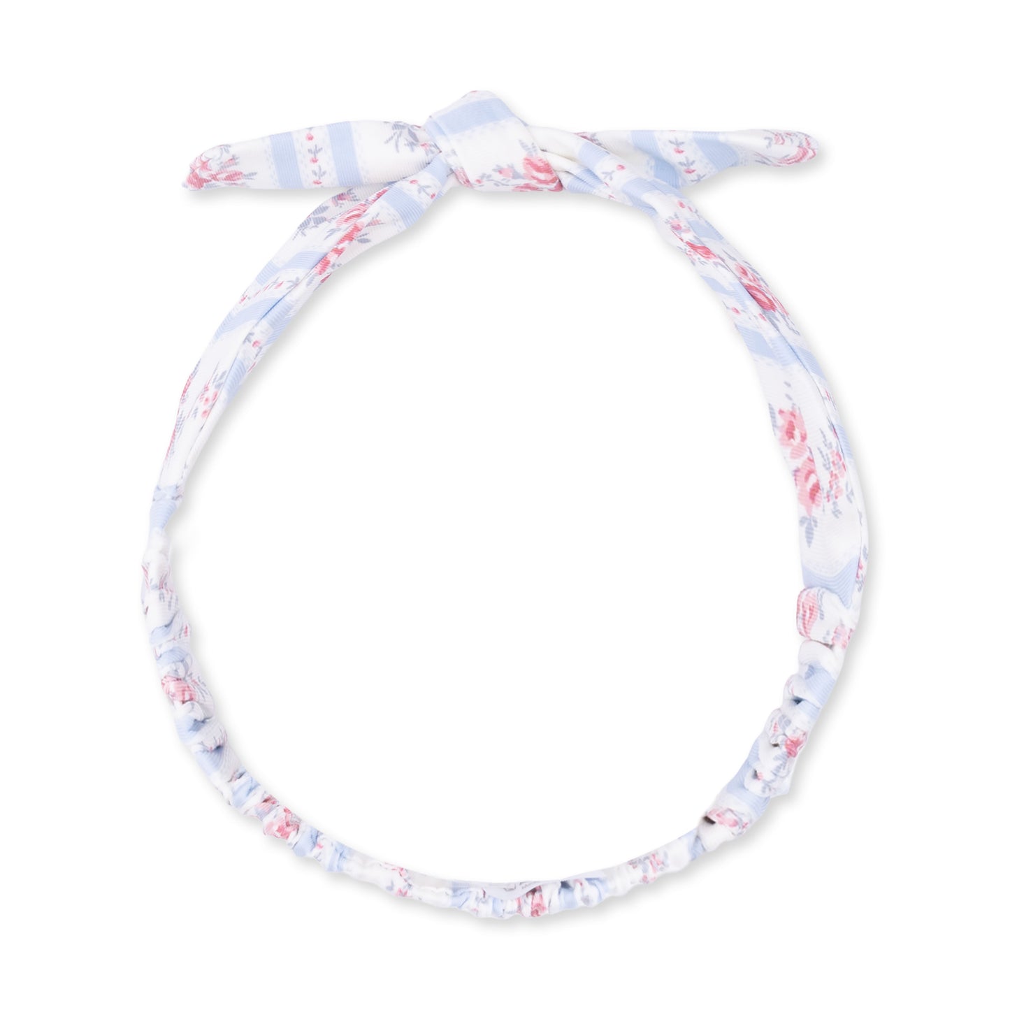 Anna Floral Stripe - Knot Headband