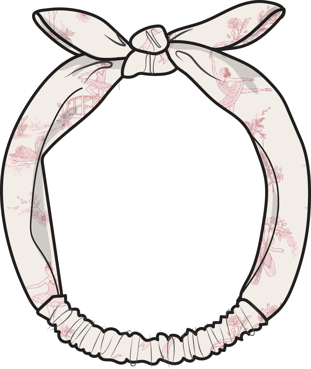 Ballet Toile - Knot Headband