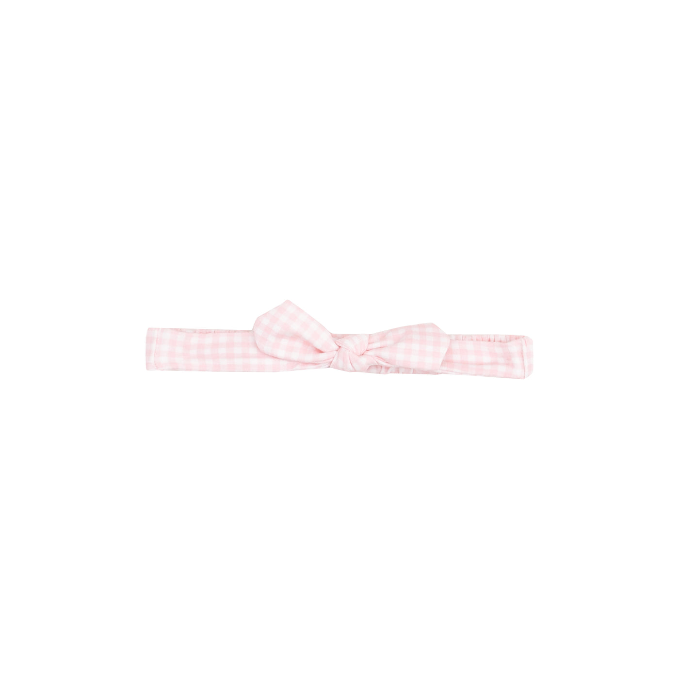 Knot Headband - Mini Gingham Pink