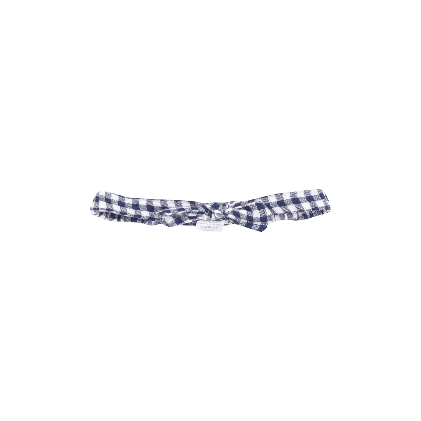 Knot Headband - Navy Gingham-Angel Dear