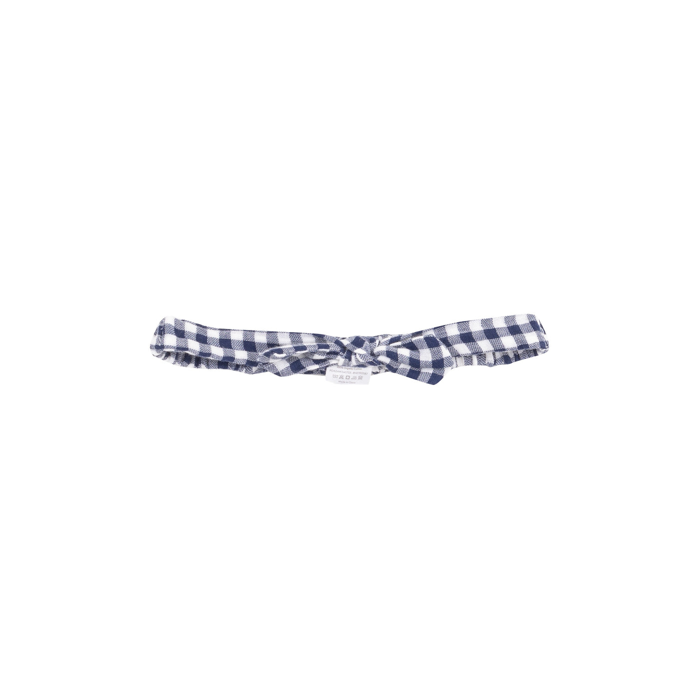 Knot Headband - Navy Gingham