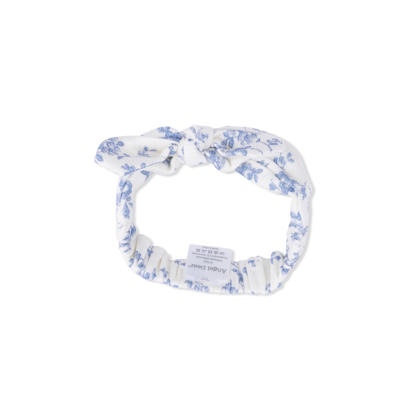 Baby Blue Vines Floral - Knot Headband-Angel Dear