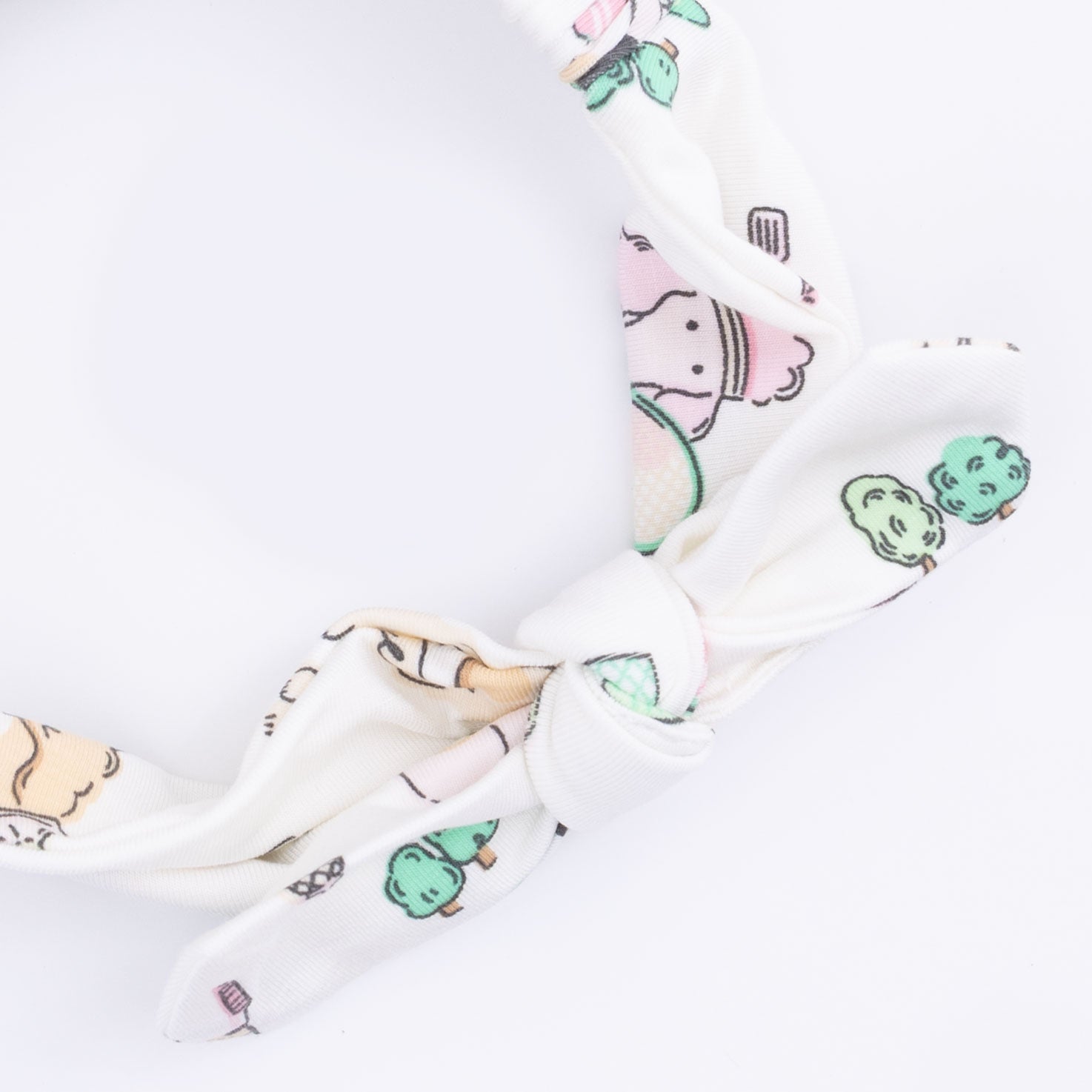 Country Club Dogs Pink - Knot Headband-Angel Dear