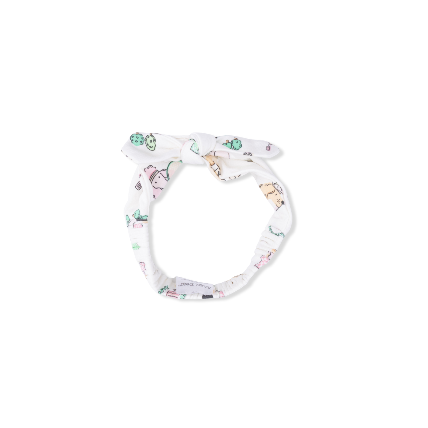 Country Club Dogs Pink - Knot Headband-Angel Dear