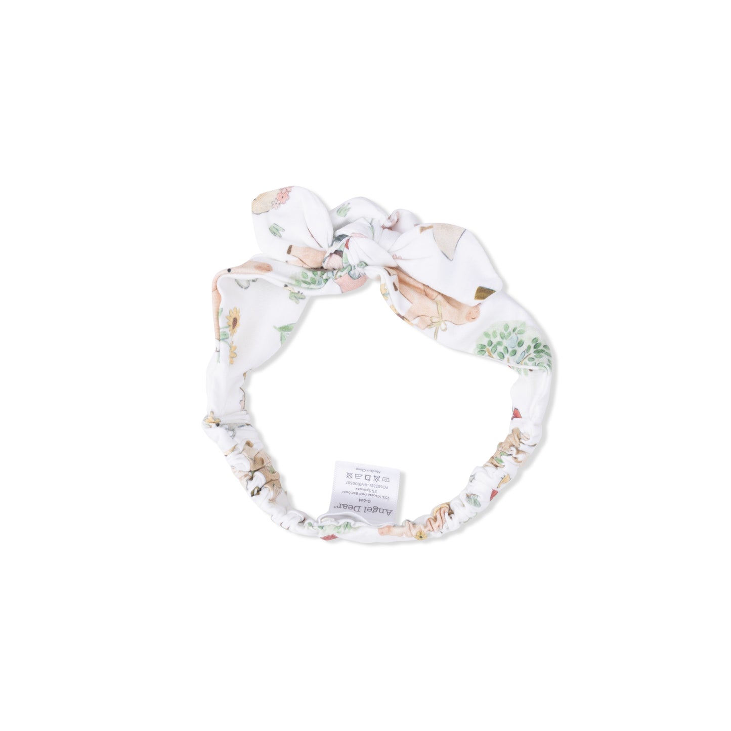 Cute Farm Animals Pink - Knot Headband-Angel Dear