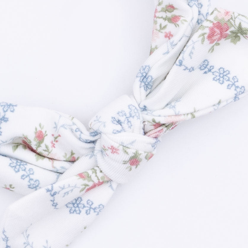 Heirloom Rose Stripe - Knot Headband-Angel Dear