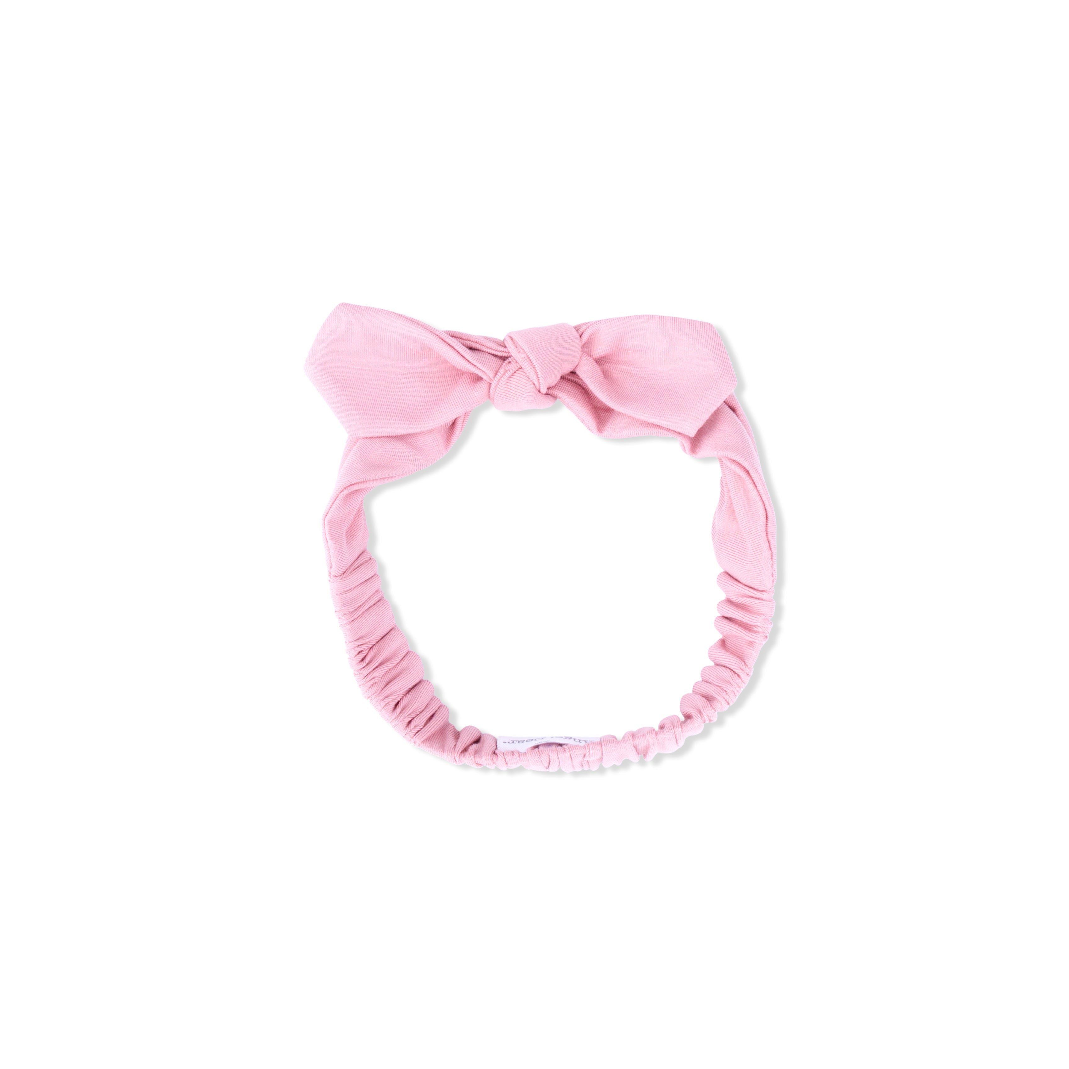 Solid Poignant Pink Bamboo - Knot Headband-Angel Dear