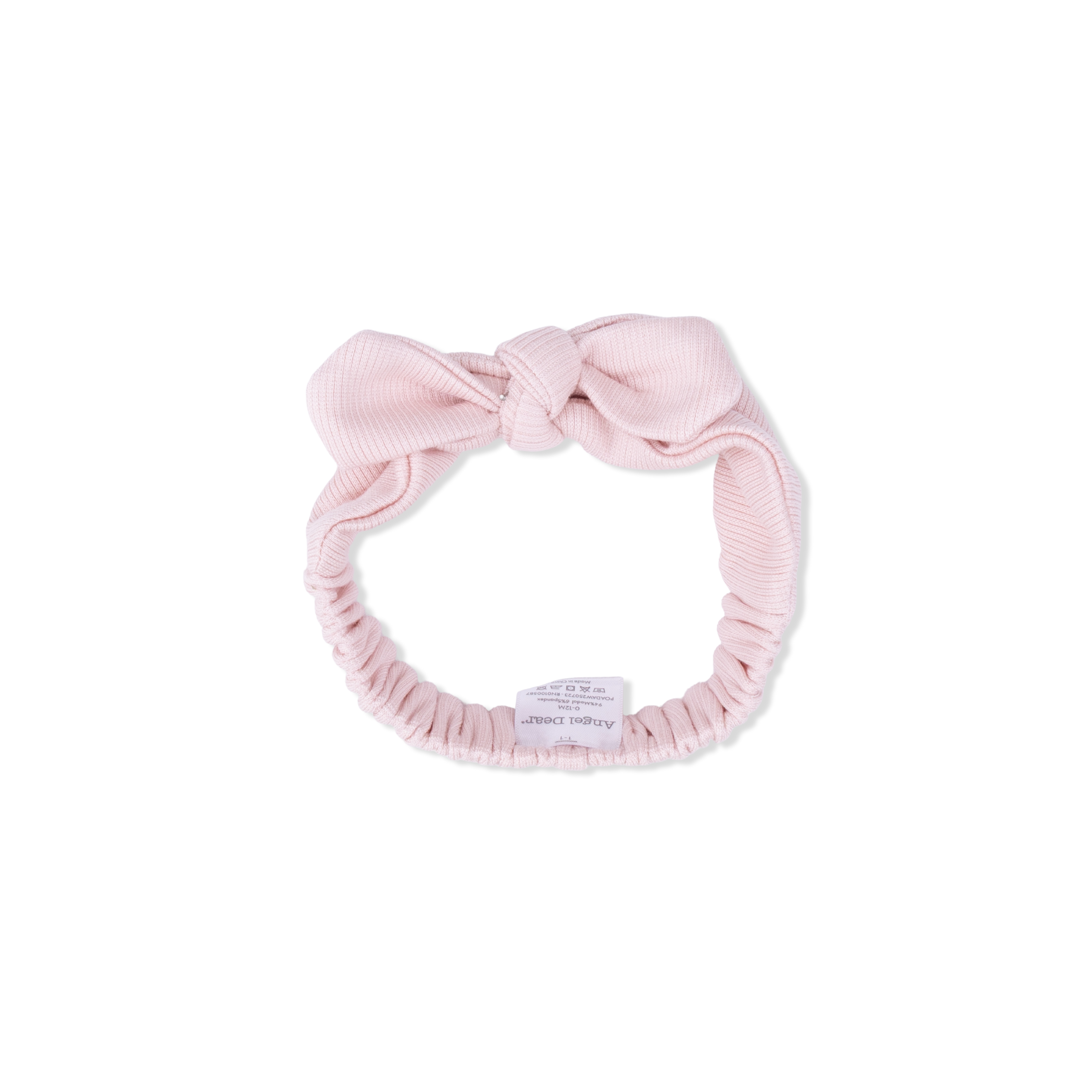 Solid Veiled Pink - Knot Headband-Angel Dear