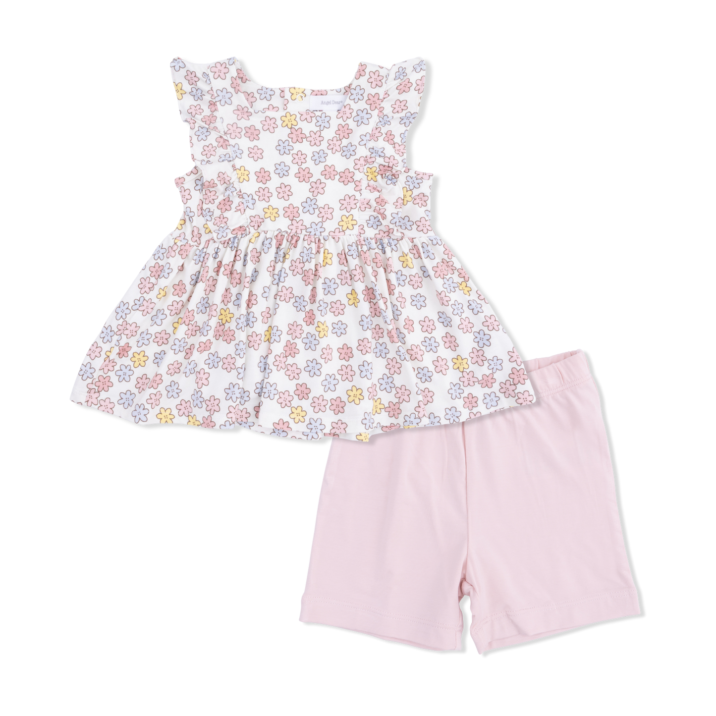 Sarah Floral - Ruffle Tank and Bike Short-Angel Dear