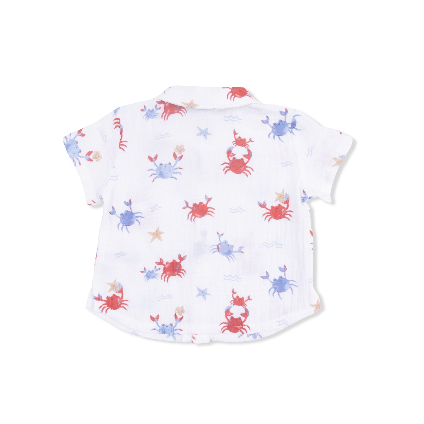 Crayon Crabs - Polo Button Up with Everyday Short-Angel Dear