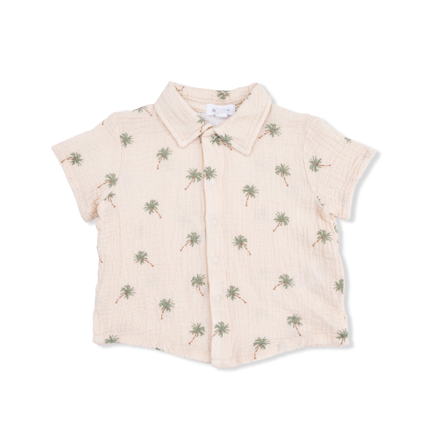Palm Trees - Polo Button Up with Casual Short-Angel Dear