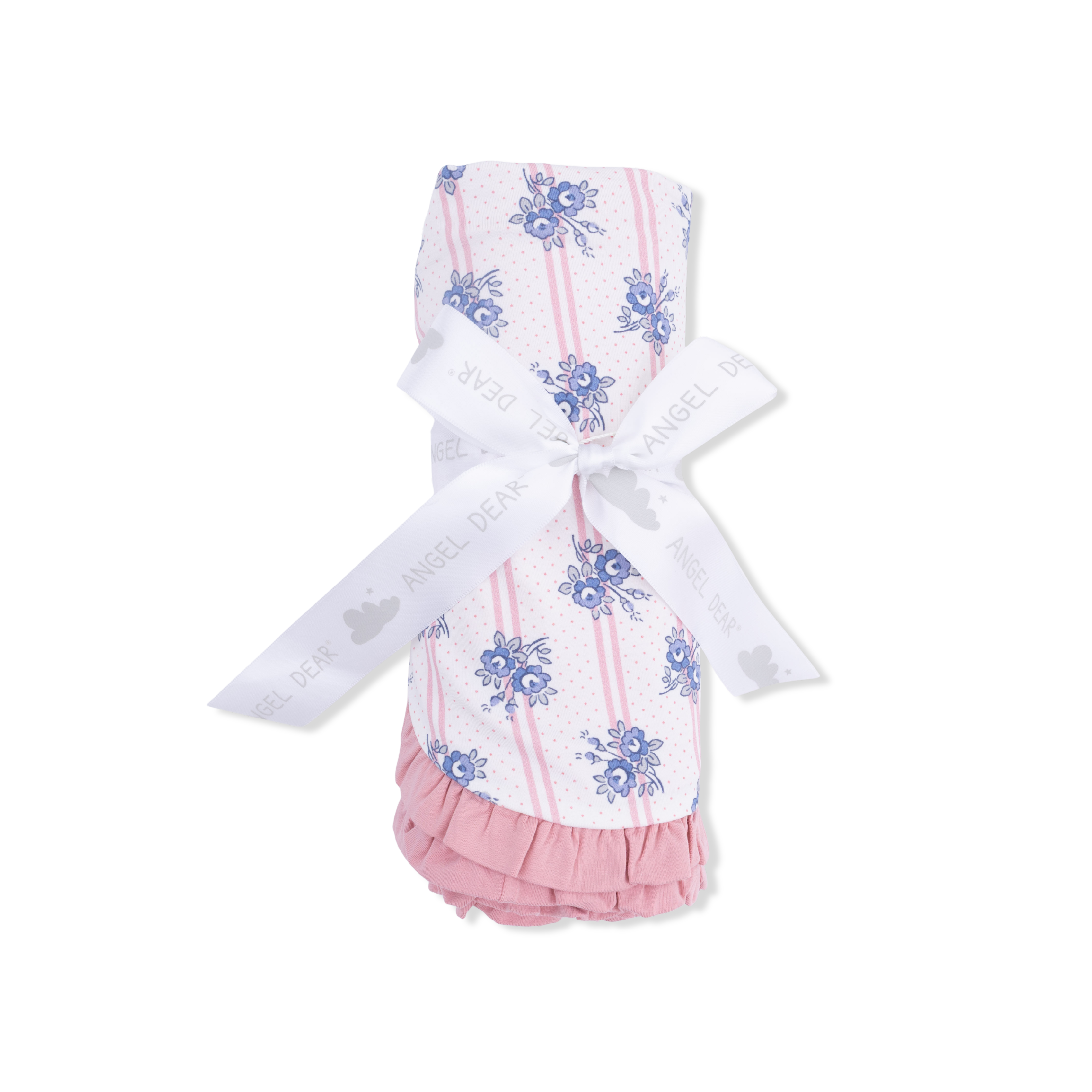 Stripe Dot Roses - Ruffle Blanket-Angel Dear