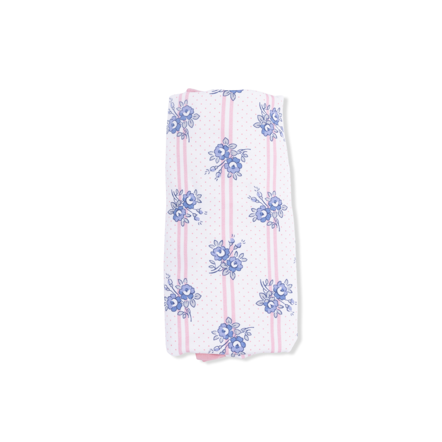 Stripe Dot Roses - Ruffle Burp Cloth-Angel Dear