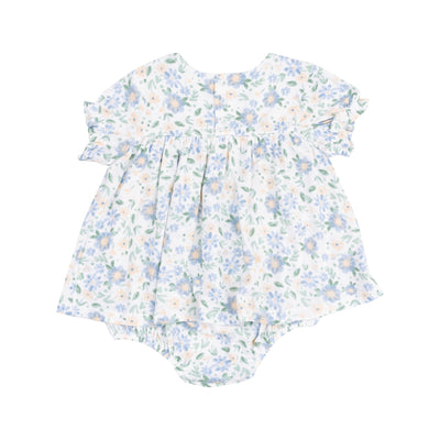 Smocked Ruffle Bubble with Skirt - Baby Veronical Floral