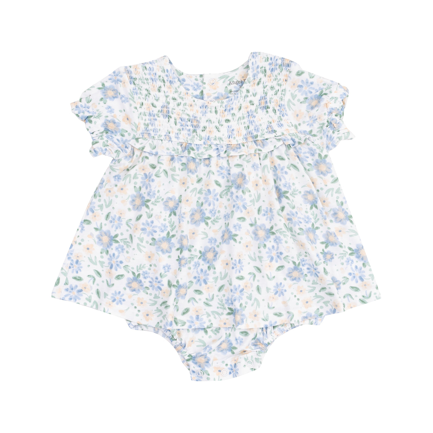 Smocked Ruffle Bubble with Skirt - Baby Veronical Floral