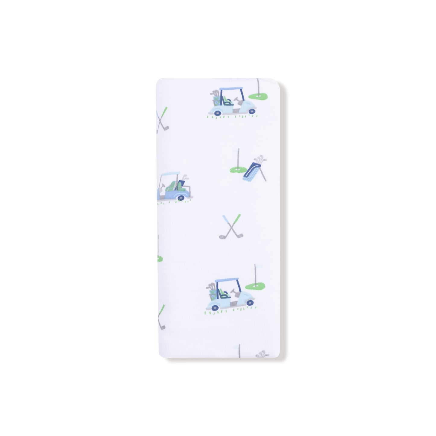 2 Ply Burp Cloth with Binding in our  Baby Golf Carts - Blue print from Angel Dear